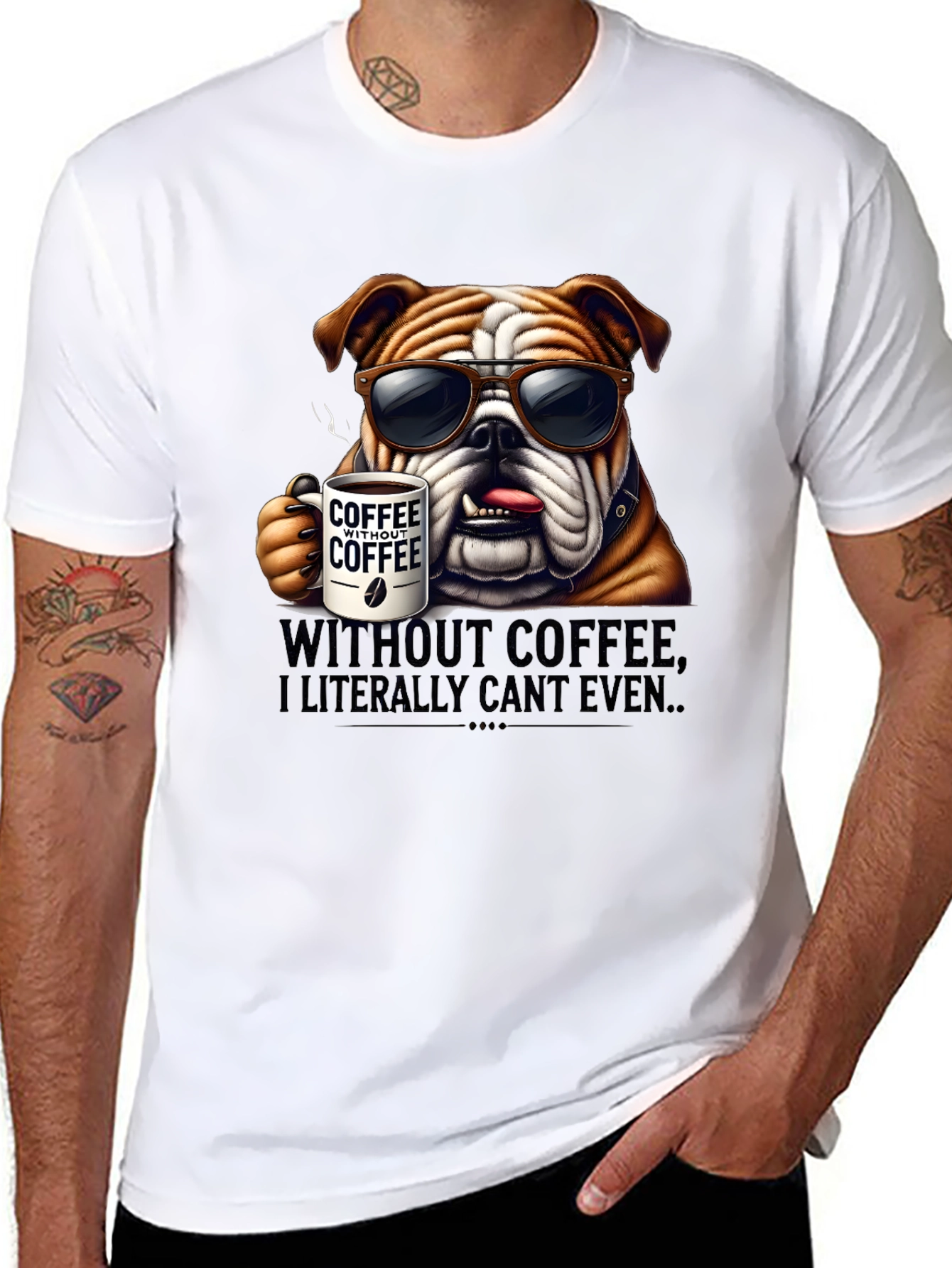 Coffee Bulldog T-Shirt