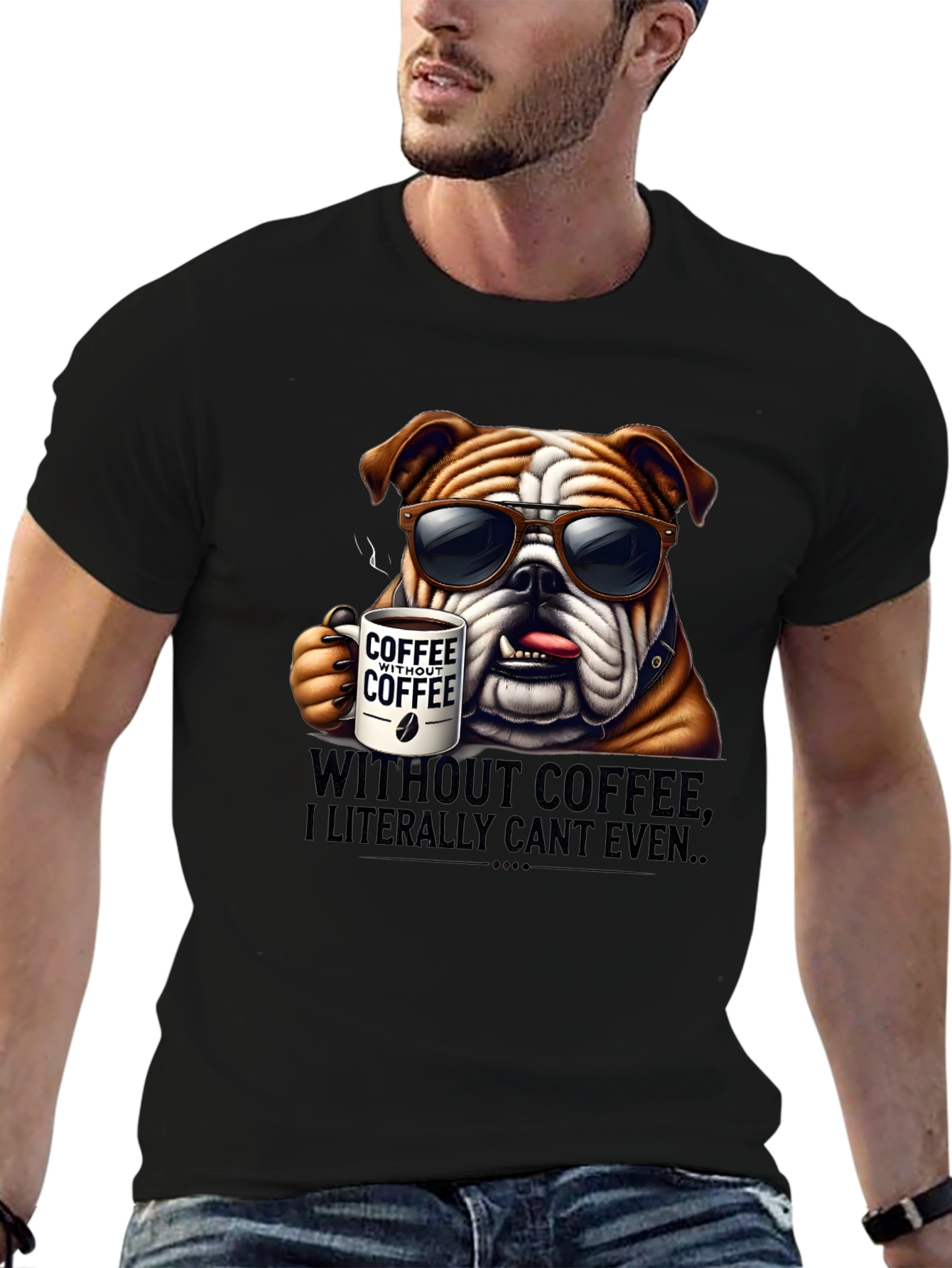 Coffee Bulldog T-Shirt