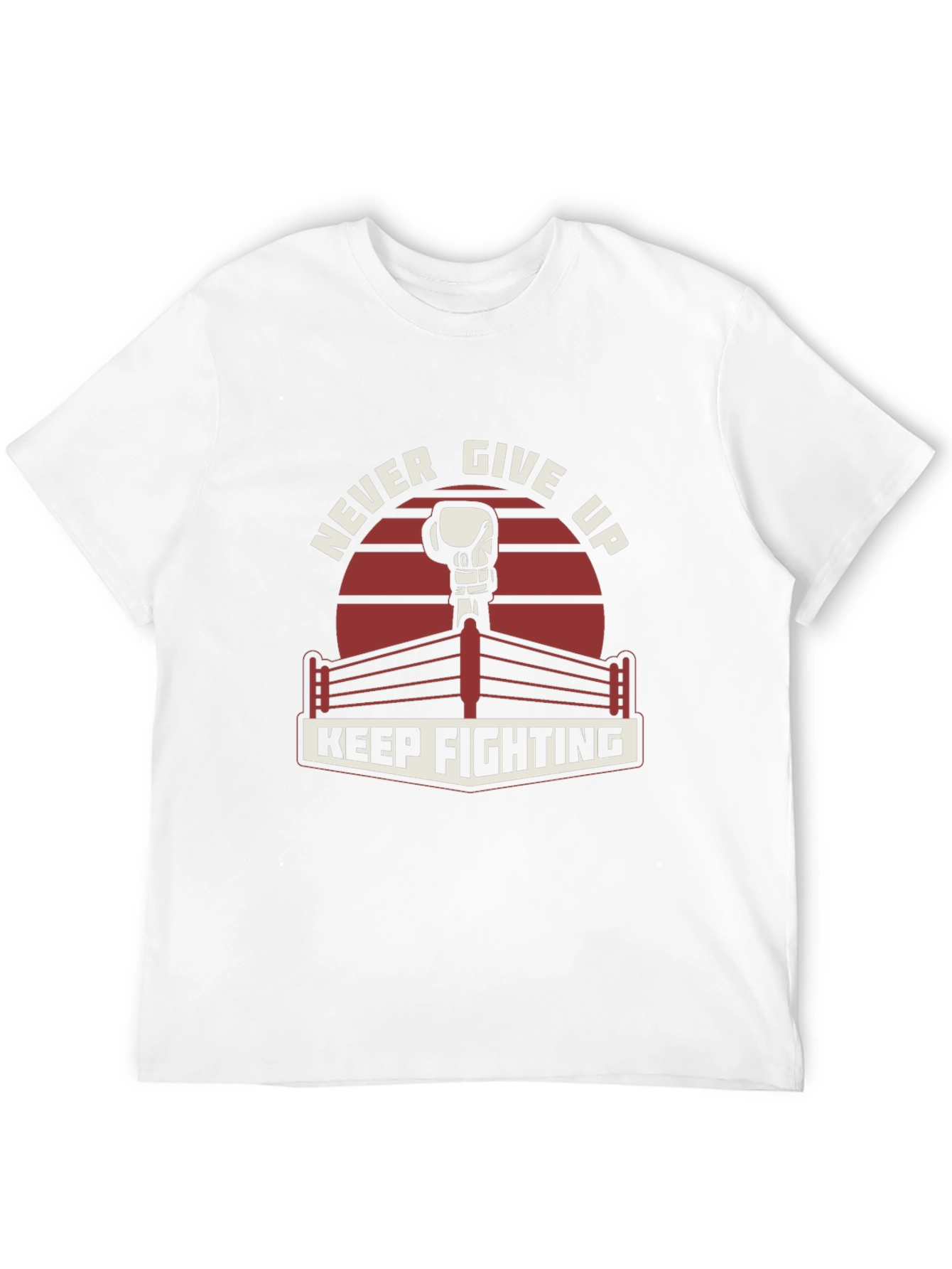 Never Give Up Boxing T-Shirt