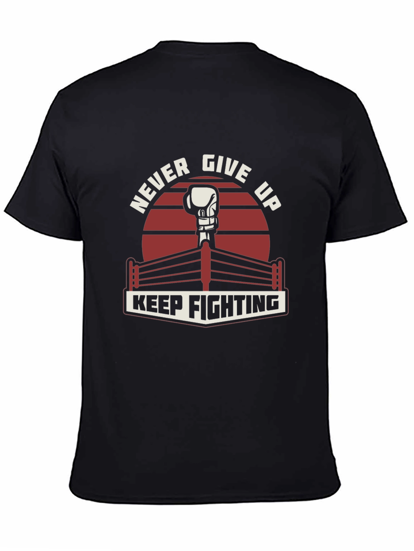 Never Give Up Boxing T-Shirt