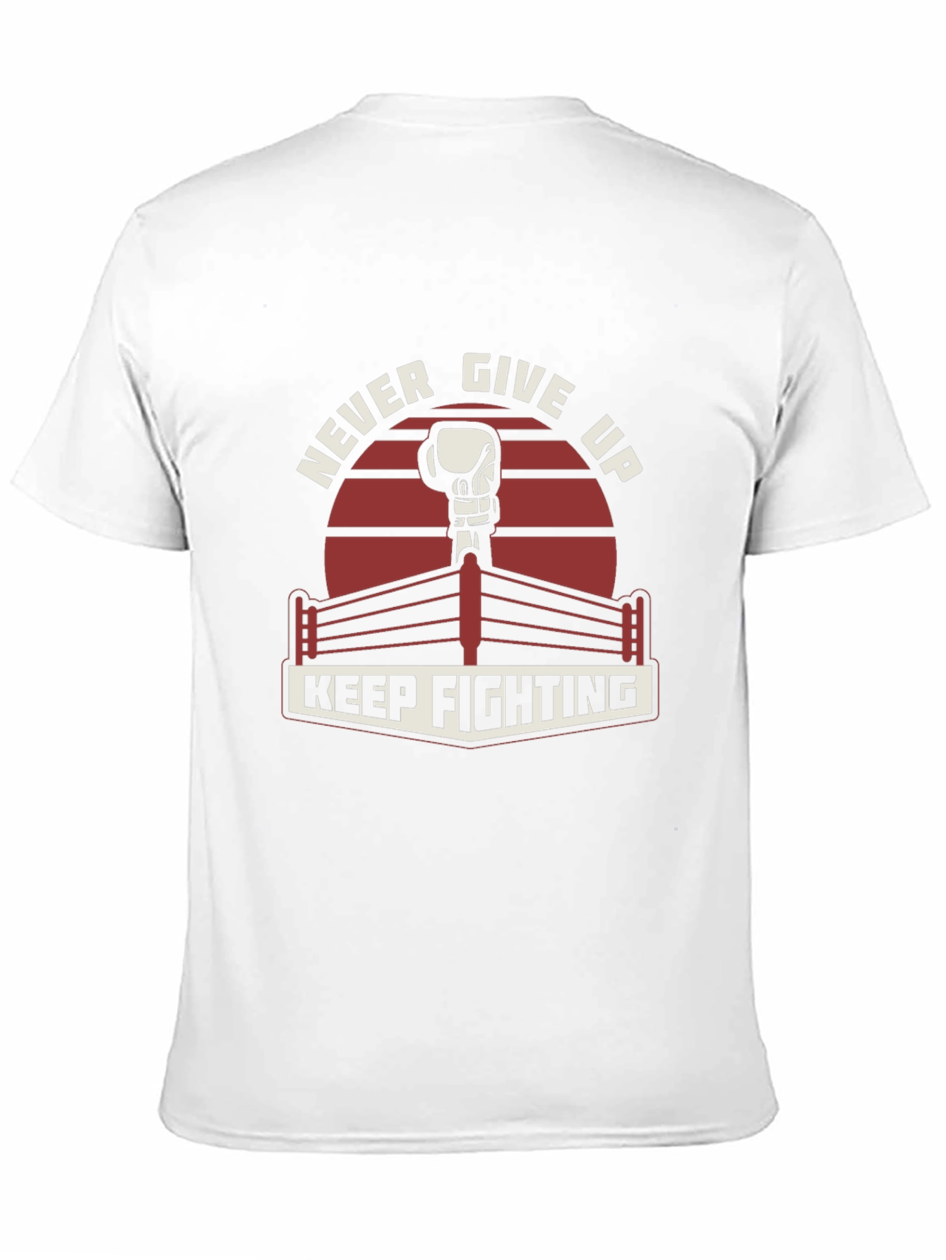 Never Give Up Boxing T-Shirt