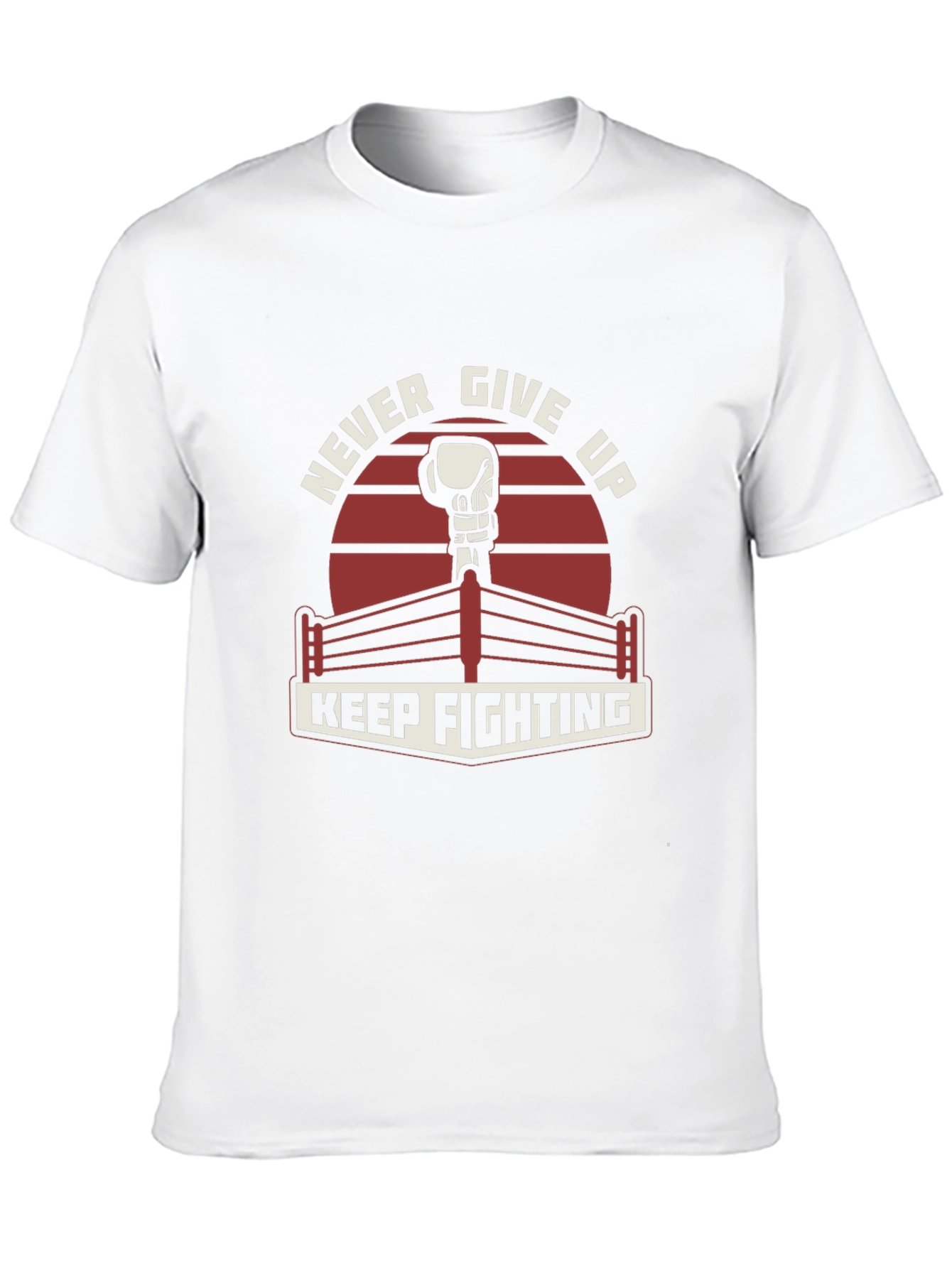 Never Give Up Boxing T-Shirt