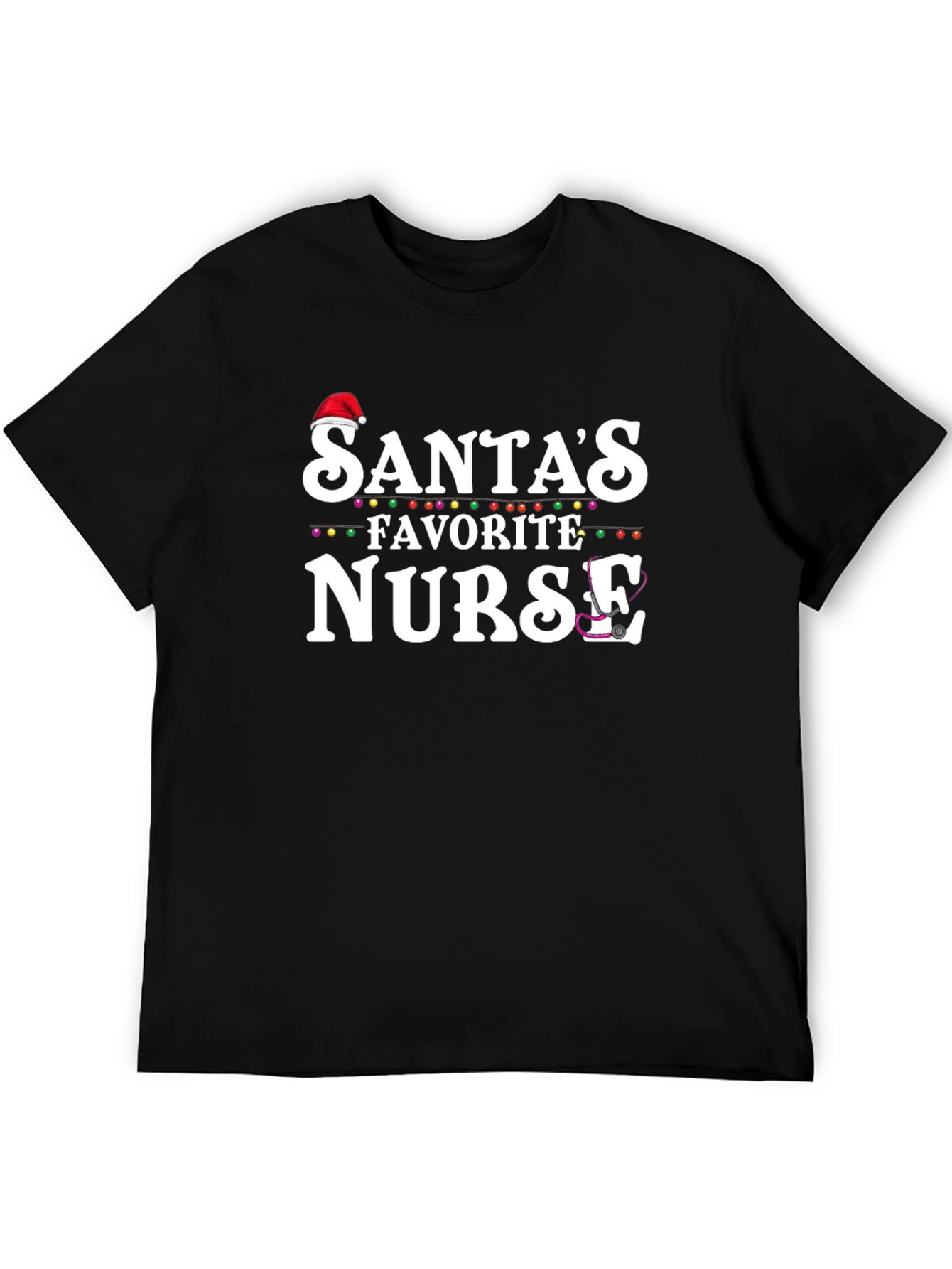 Santas Favorite Nurse Christmas T-Shirt