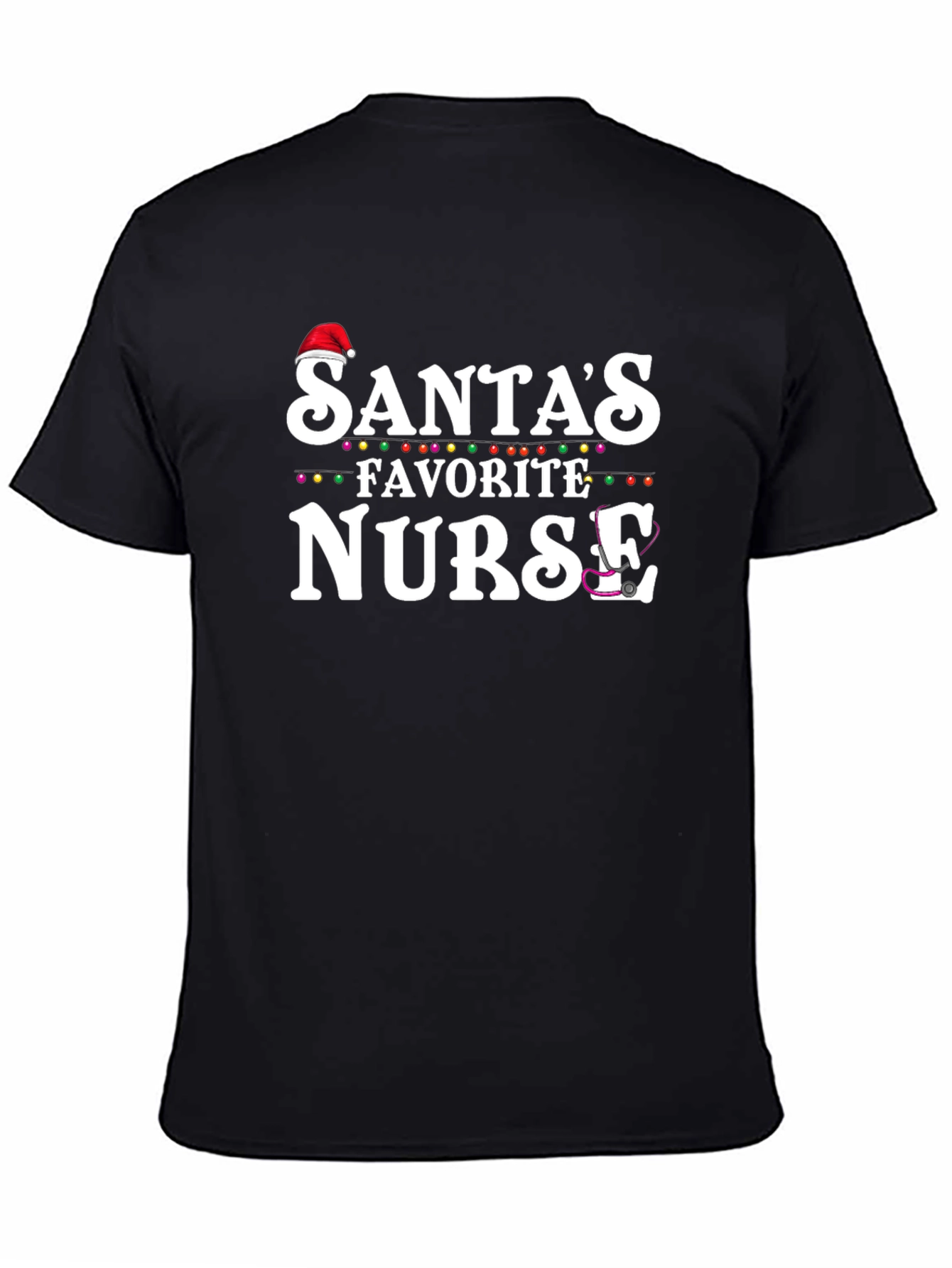 Santas Favorite Nurse Christmas T-Shirt