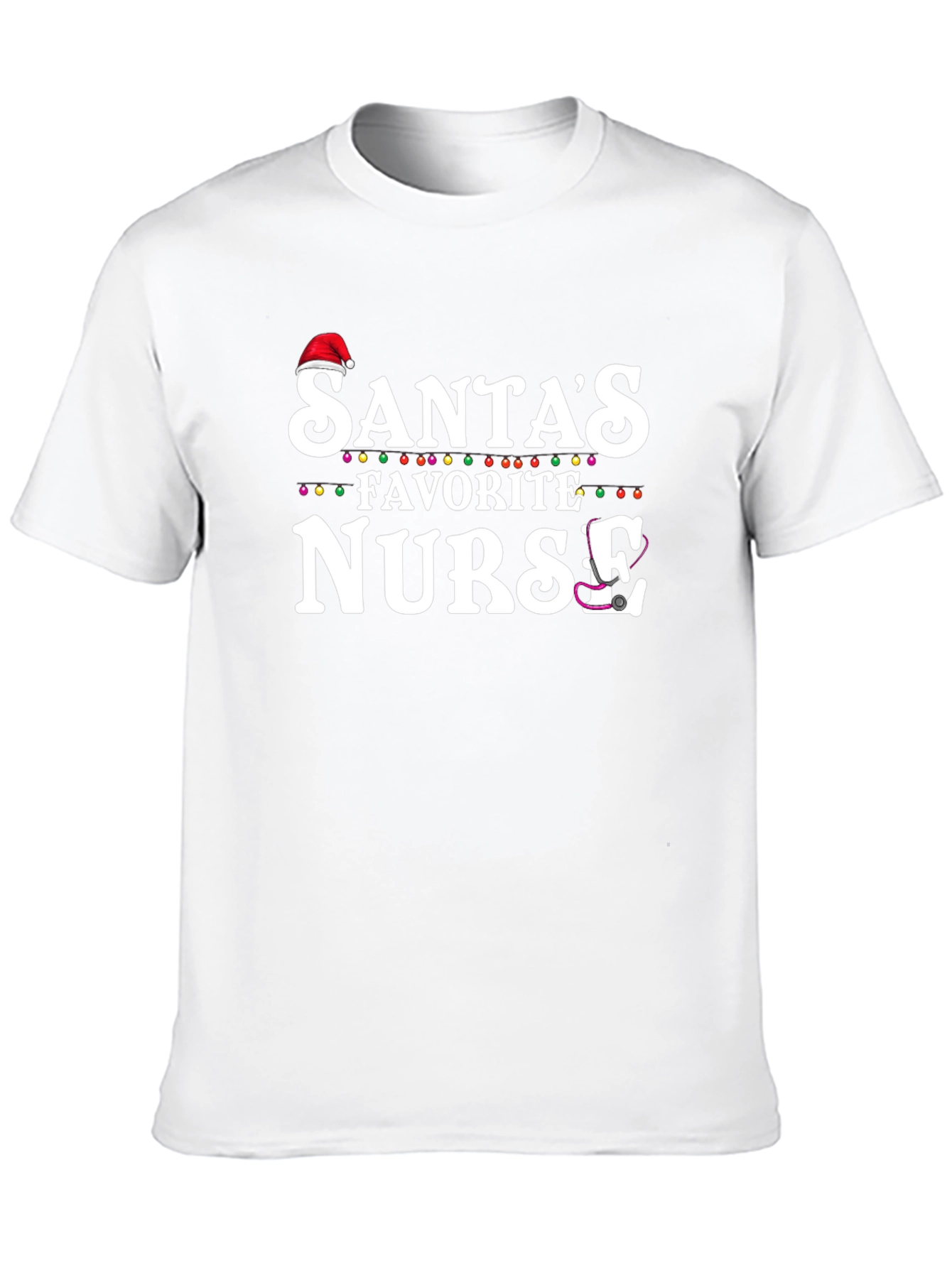 Santas Favorite Nurse Christmas T-Shirt