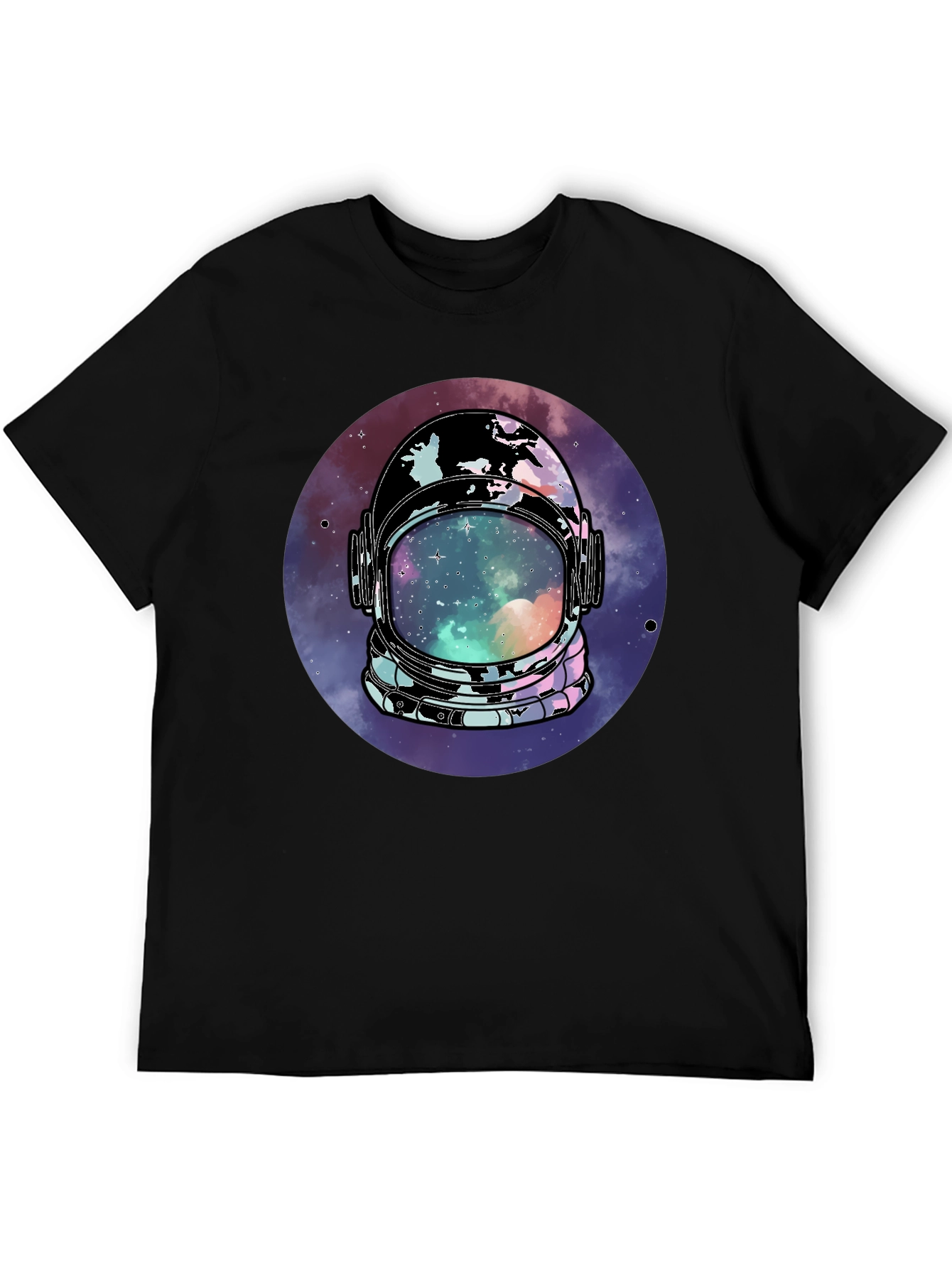 Astronaut Helmet Galaxy T-Shirt