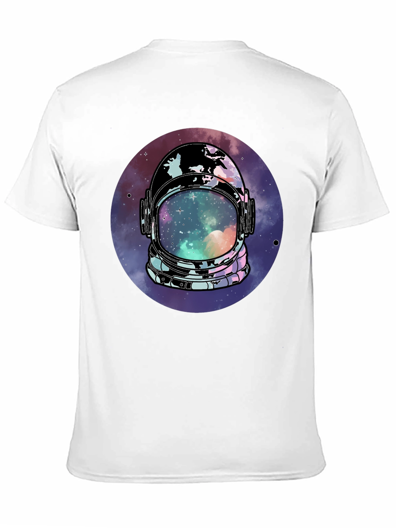 Astronaut Helmet Galaxy T-Shirt