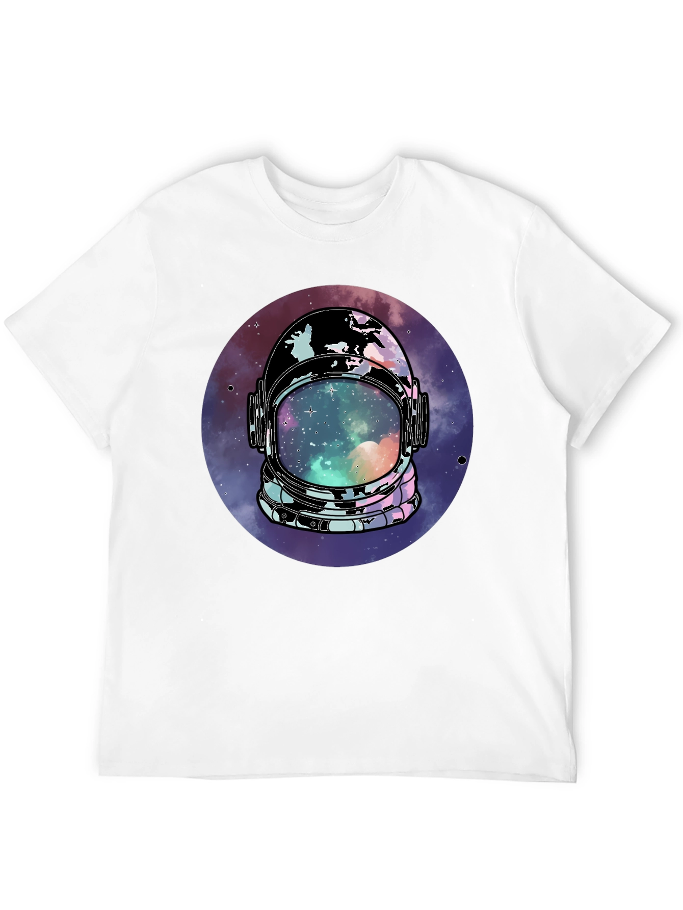 Astronaut Helmet Galaxy T-Shirt