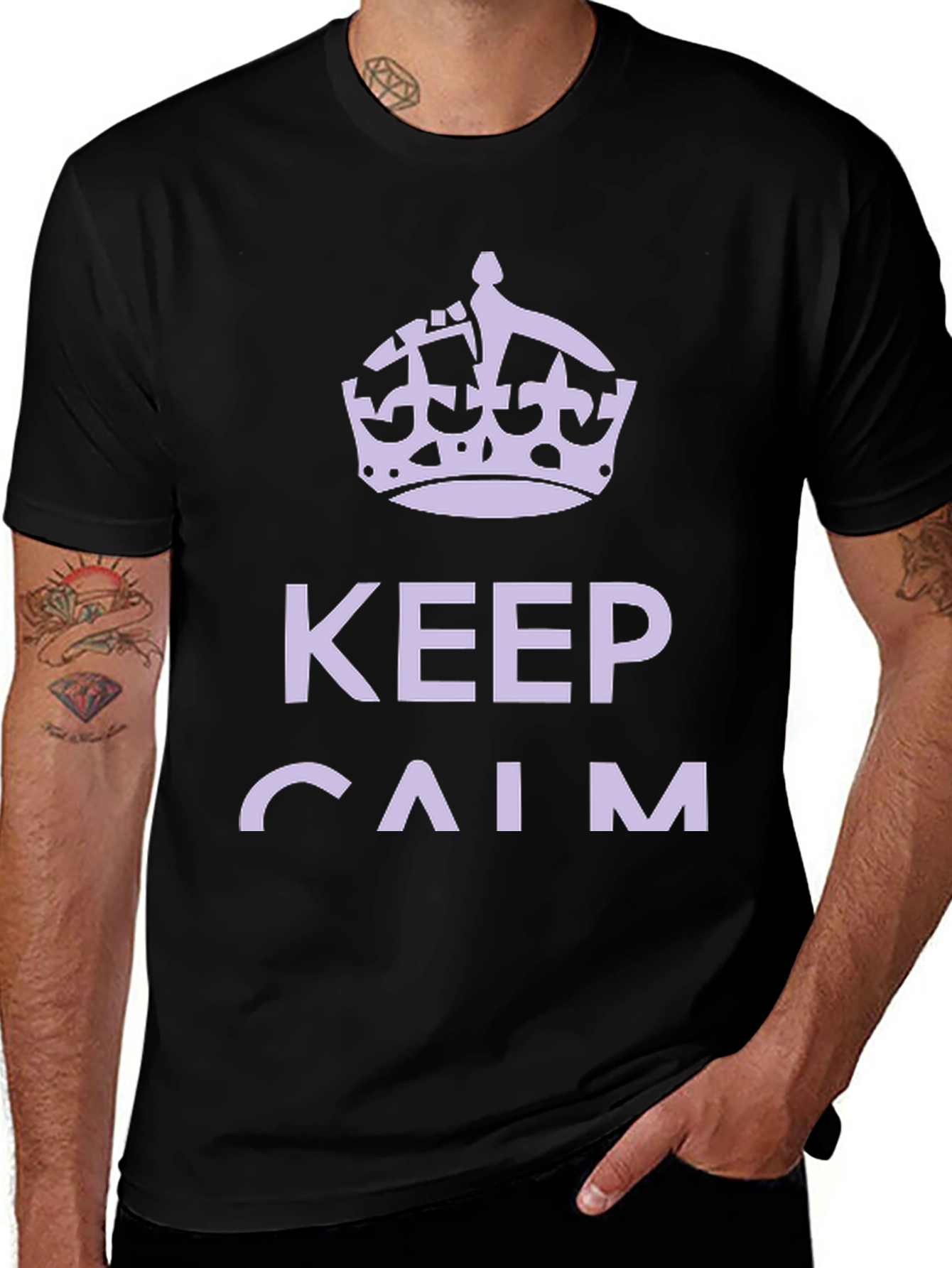 Keep Calm Crown Graphic T-Shirt