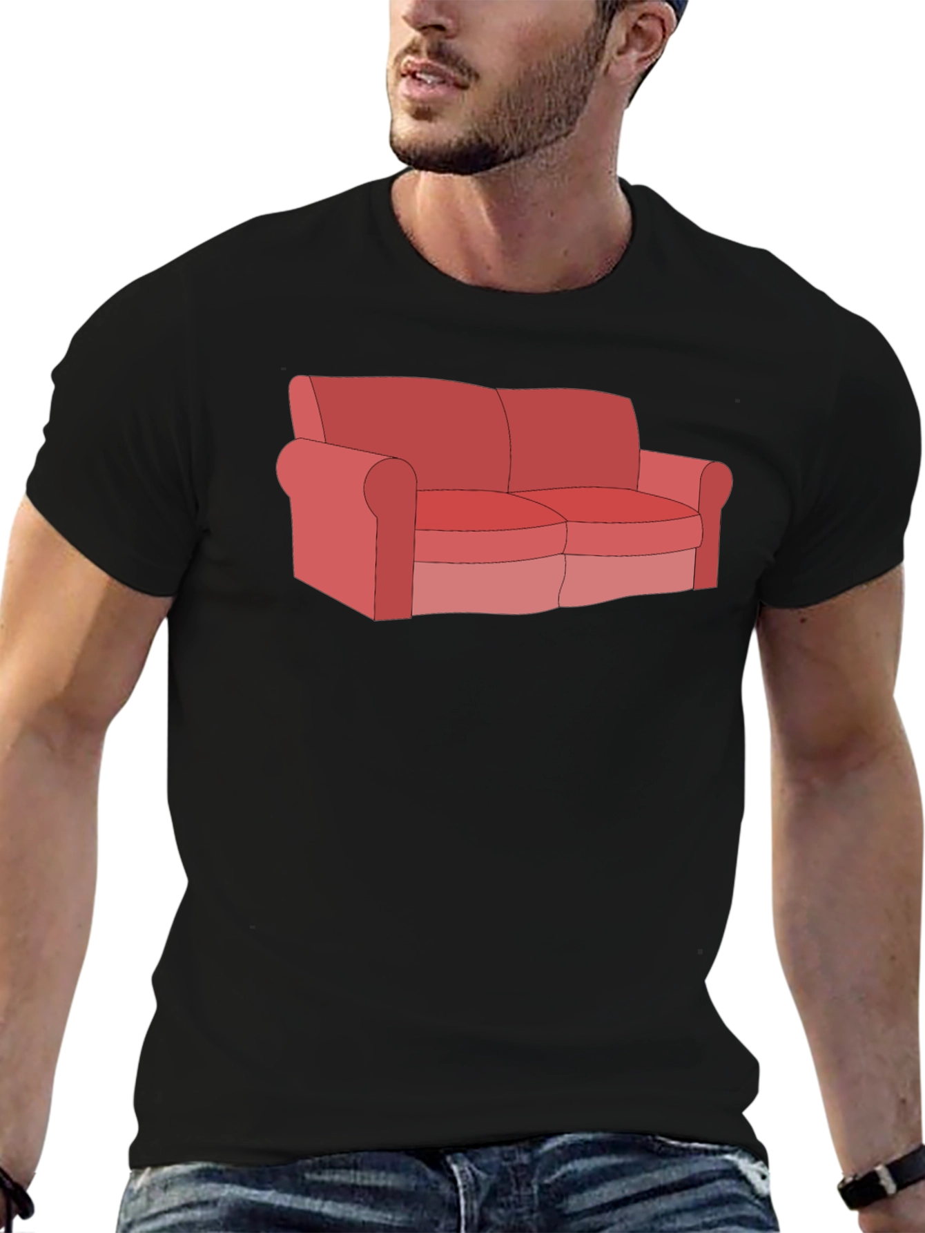 Couch Graphic Tee - Relax in Style
