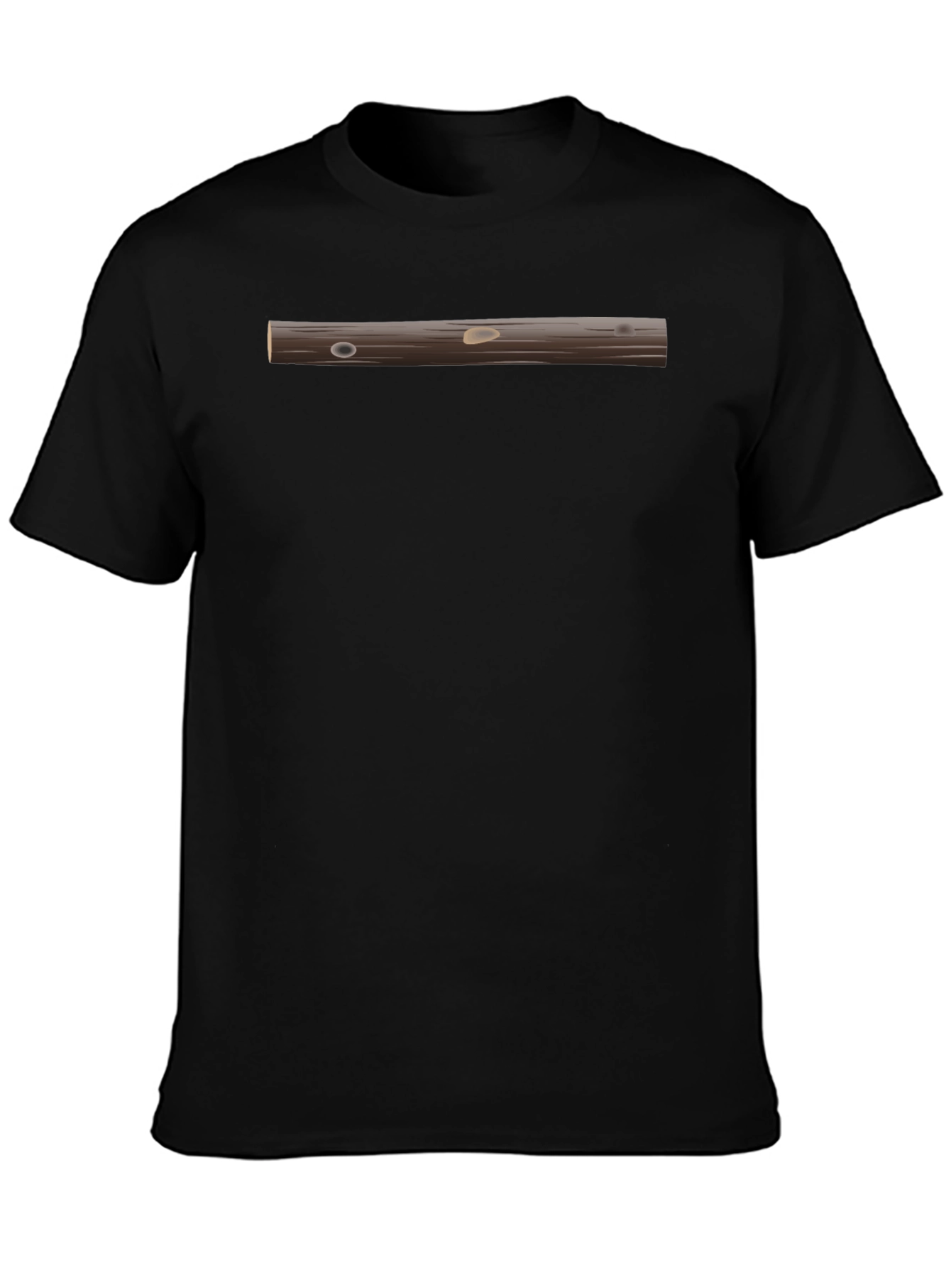 Novelty Log T-Shirt - Black Graphic Tee