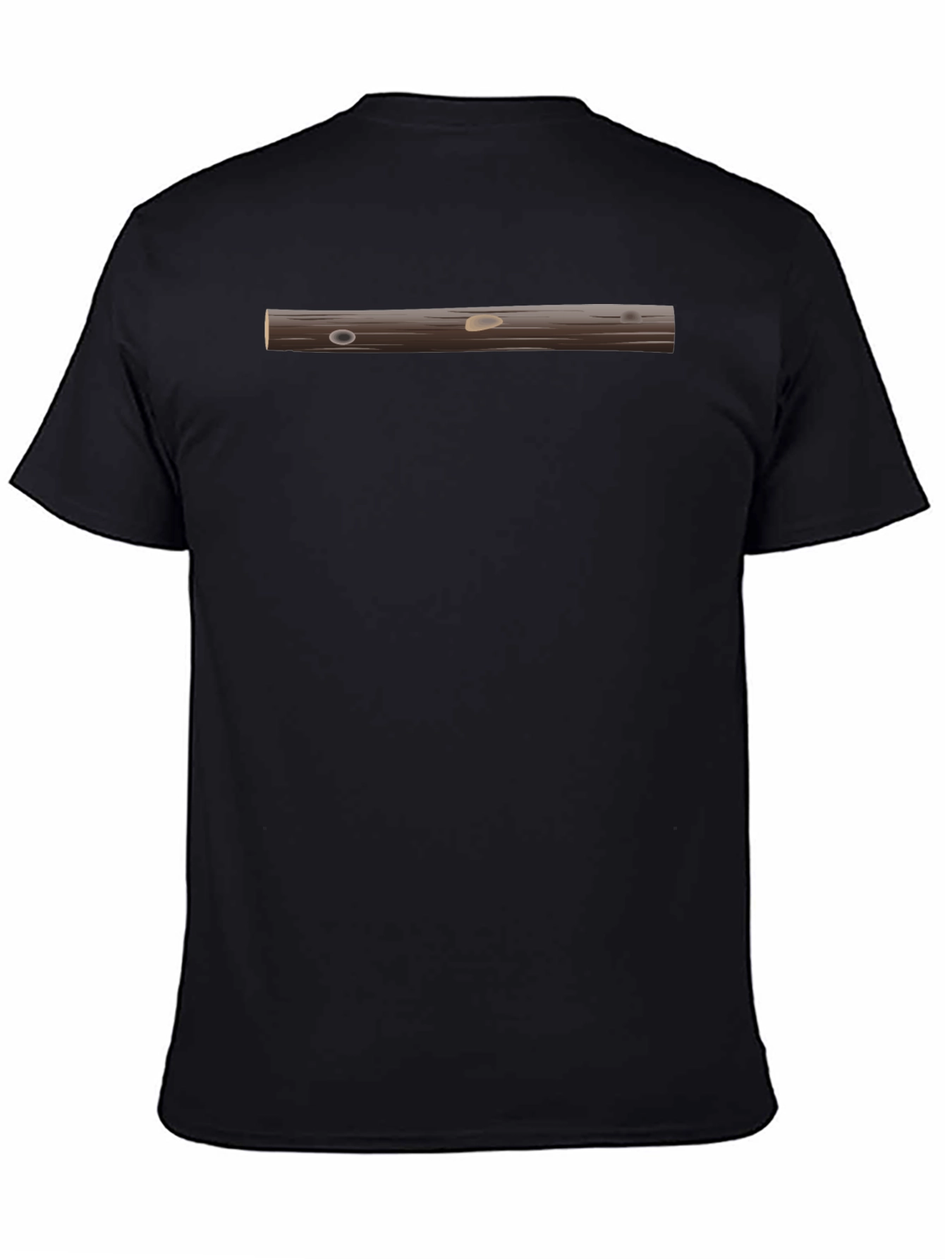 Novelty Log T-Shirt - Black Graphic Tee