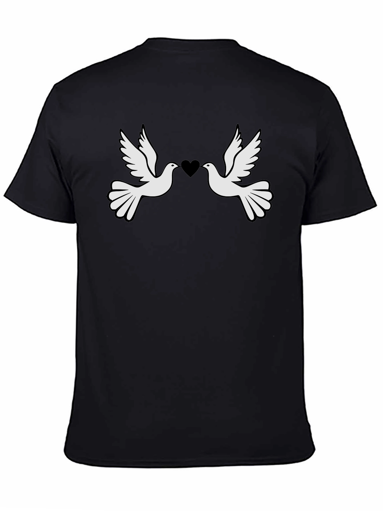 Dove Heart Graphic Tee - Love & Peace T-Shirt