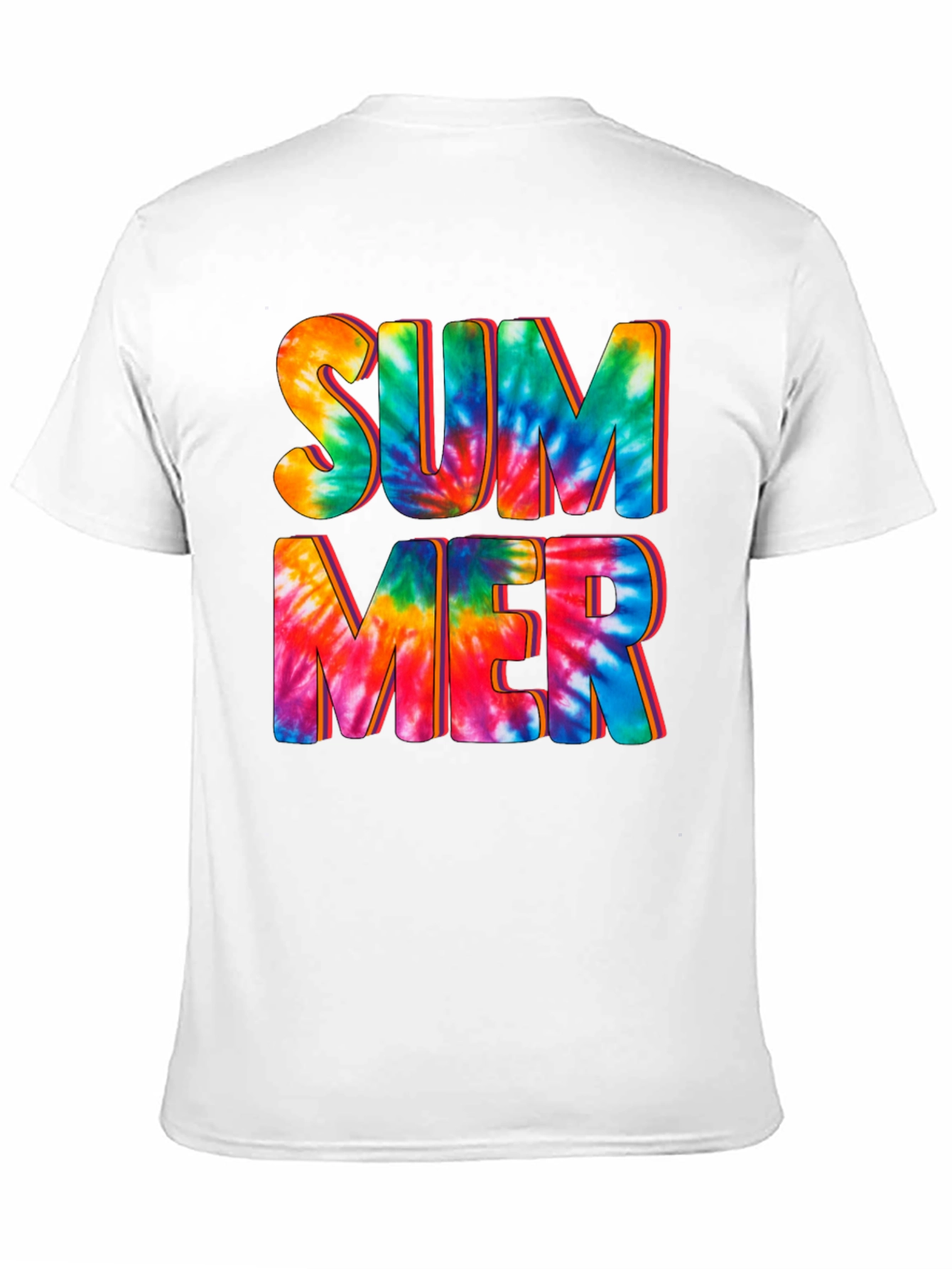 Tie-Dye Summer Graphic Print Tee