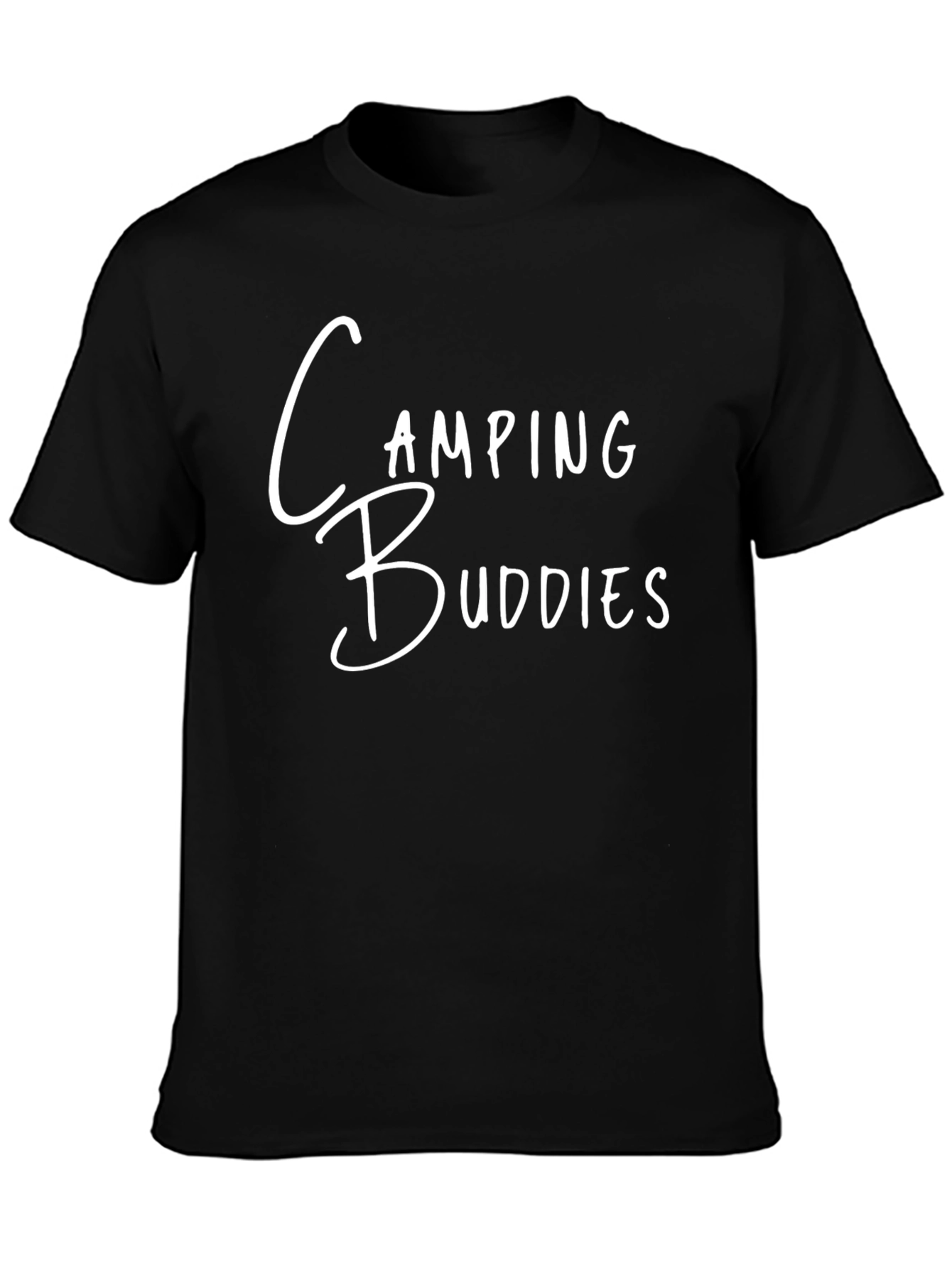 Camping Buddies Black Graphic Tee