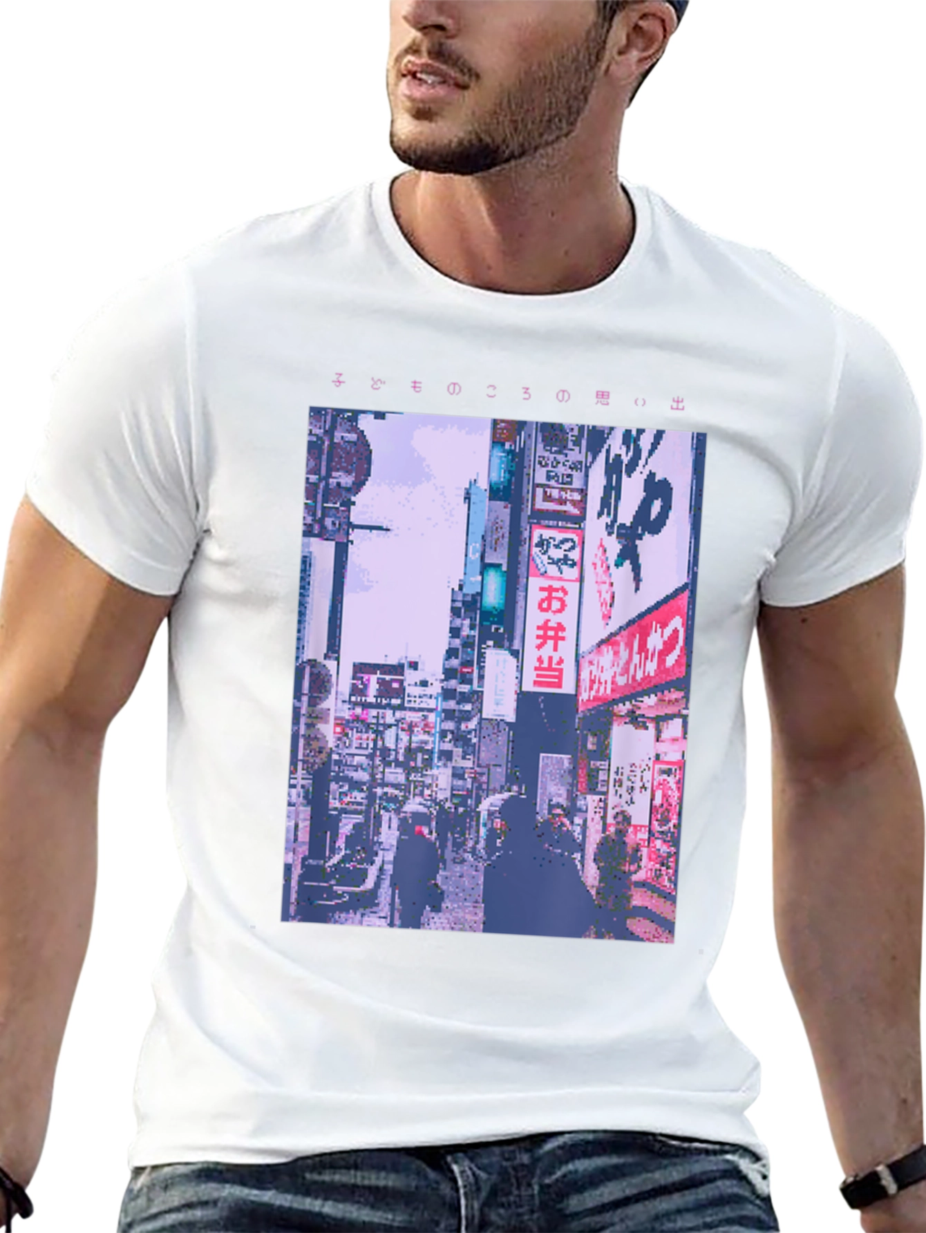 Pixel Art Tokyo Street T-Shirt