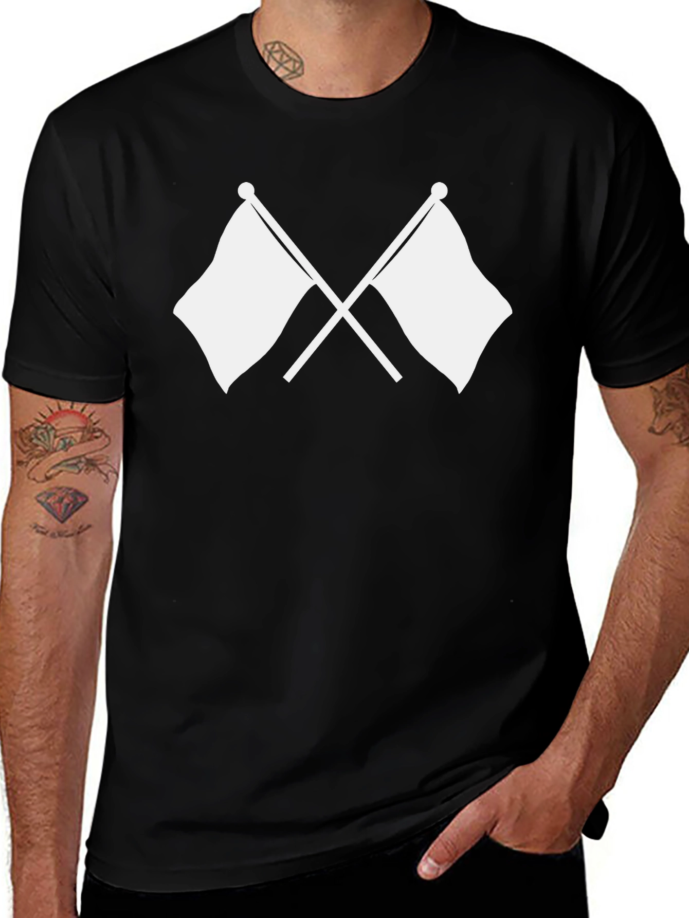 Checkered Flags Tee - Racing Fan Fashion