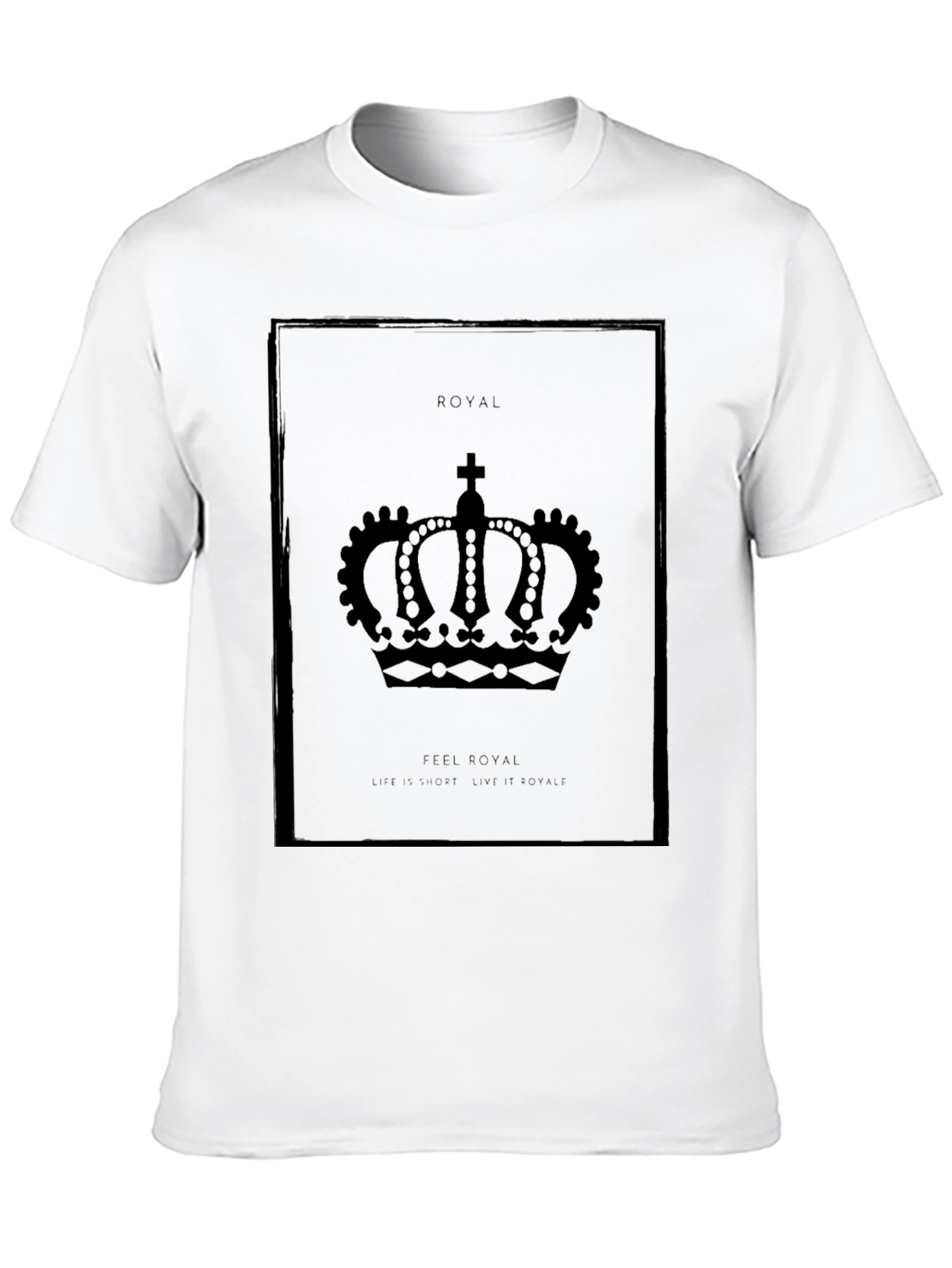 Royal Crown Graphic Tee - Black