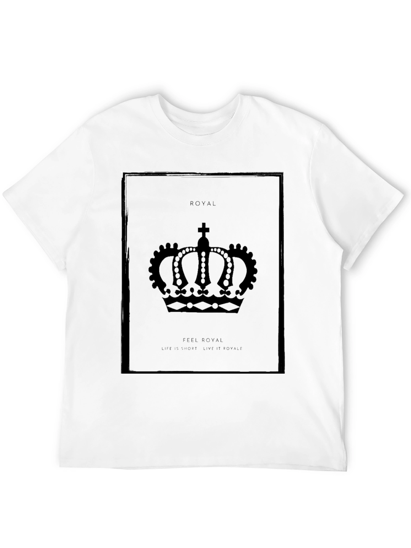 Royal Crown Graphic Tee - Black