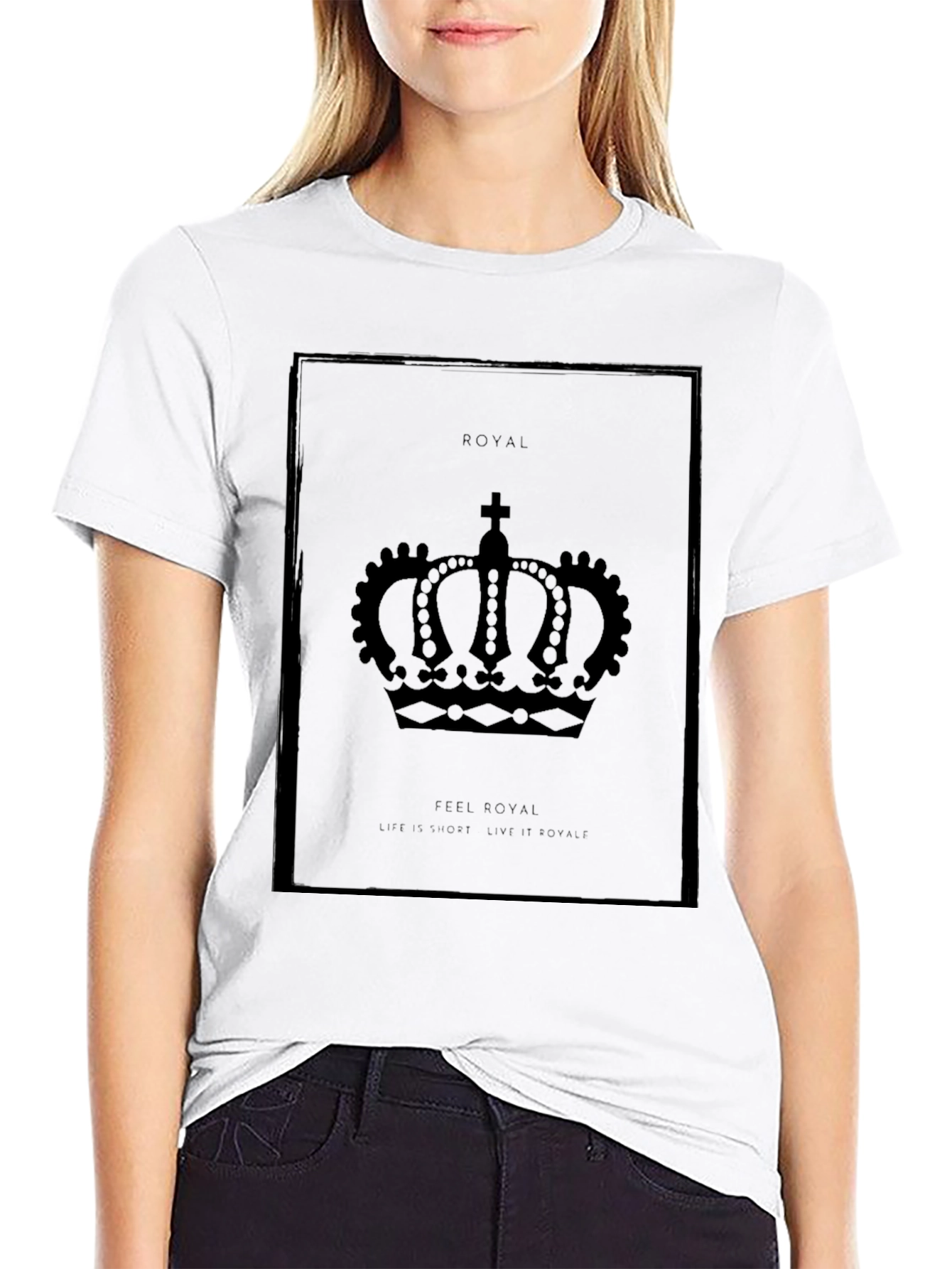 Royal Crown Graphic Tee - Black