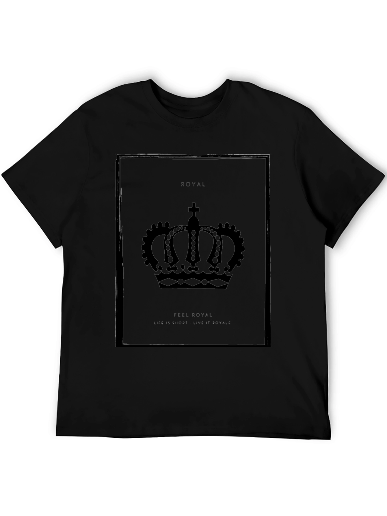 Royal Crown Graphic Tee - Black