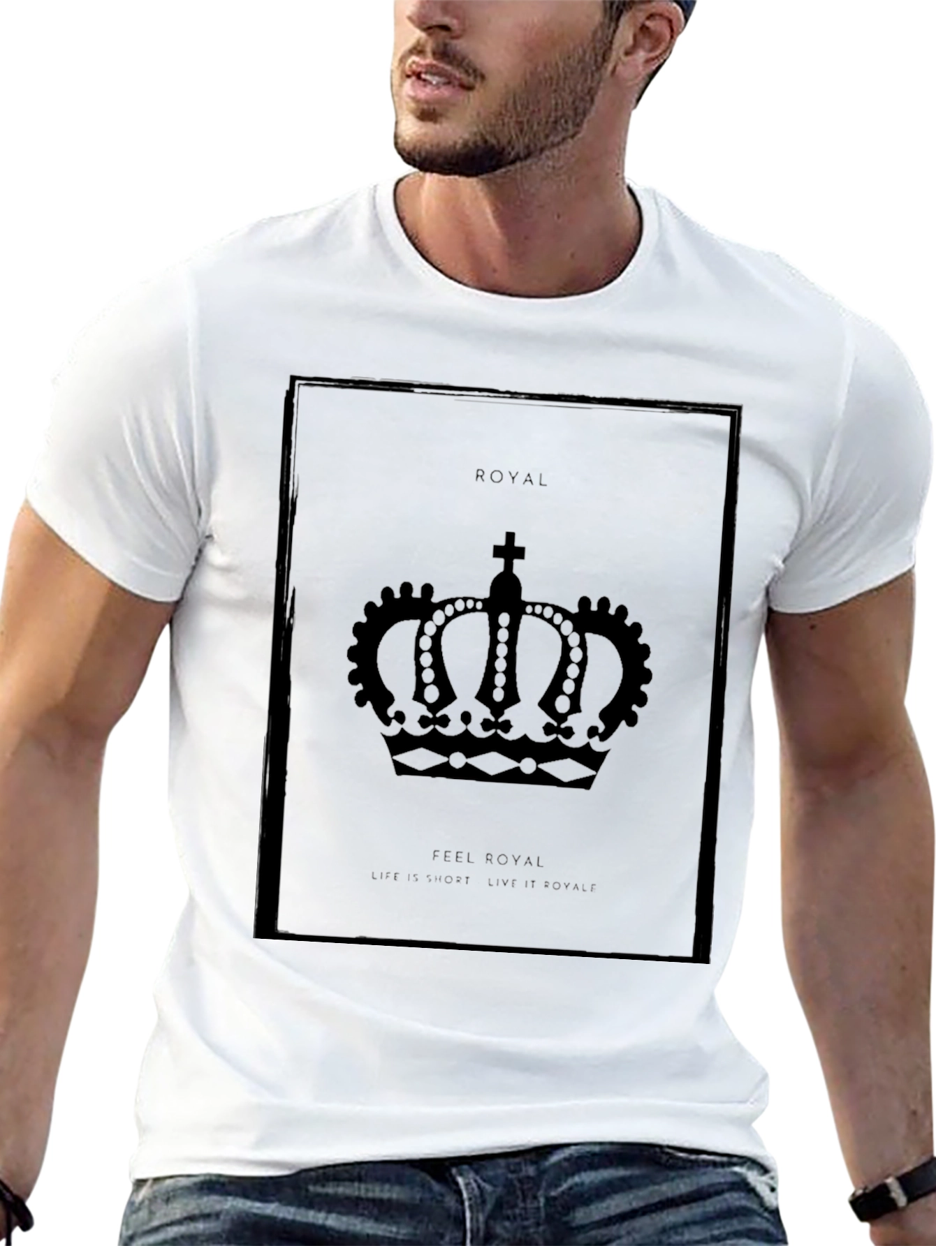 Royal Crown Graphic Tee - Black