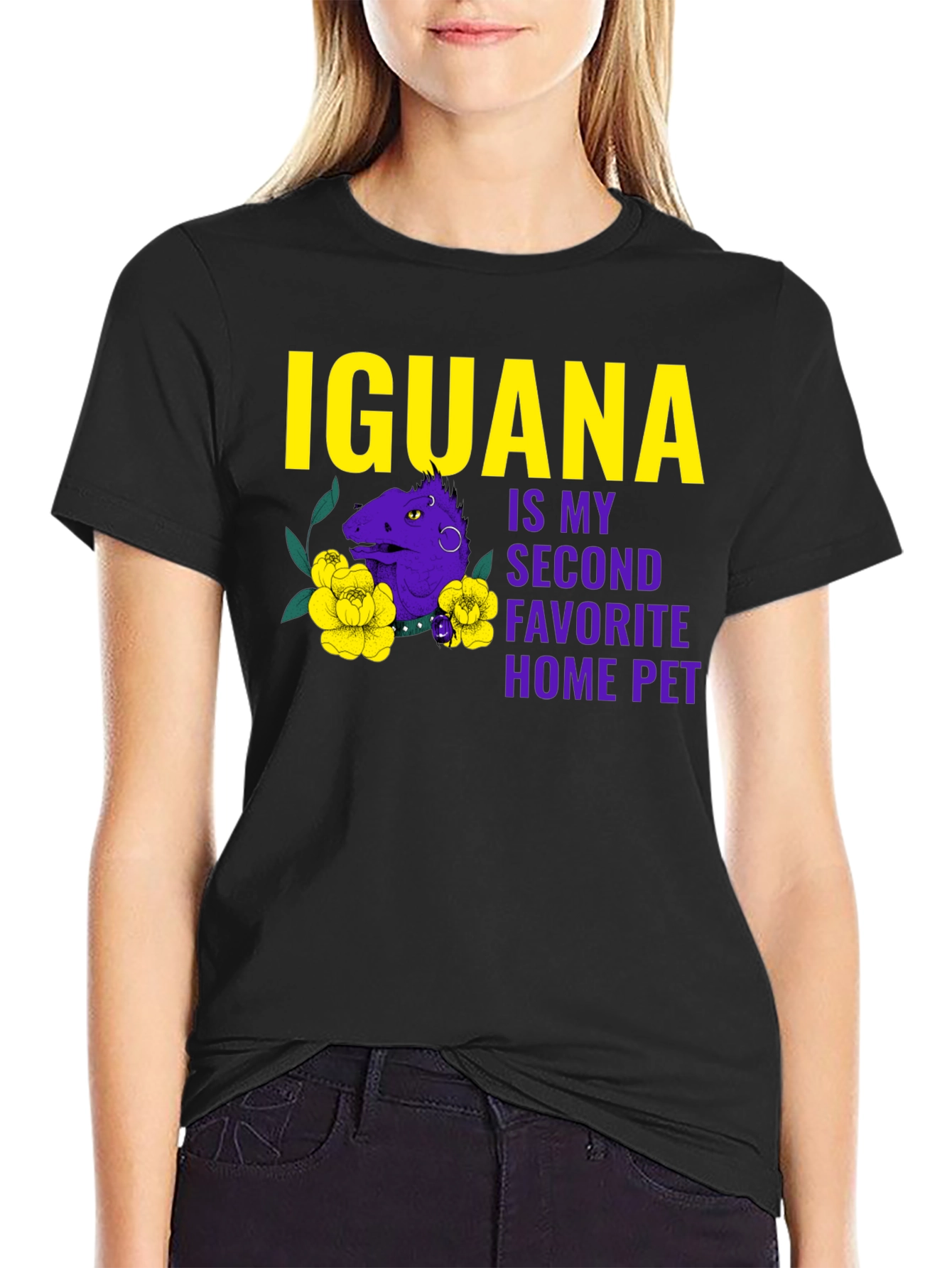 Iguana Second Favorite Home Pet T-Shirt