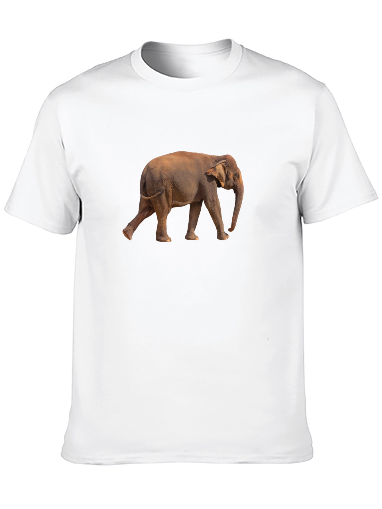 Mens Black Elephant Graphic Tee