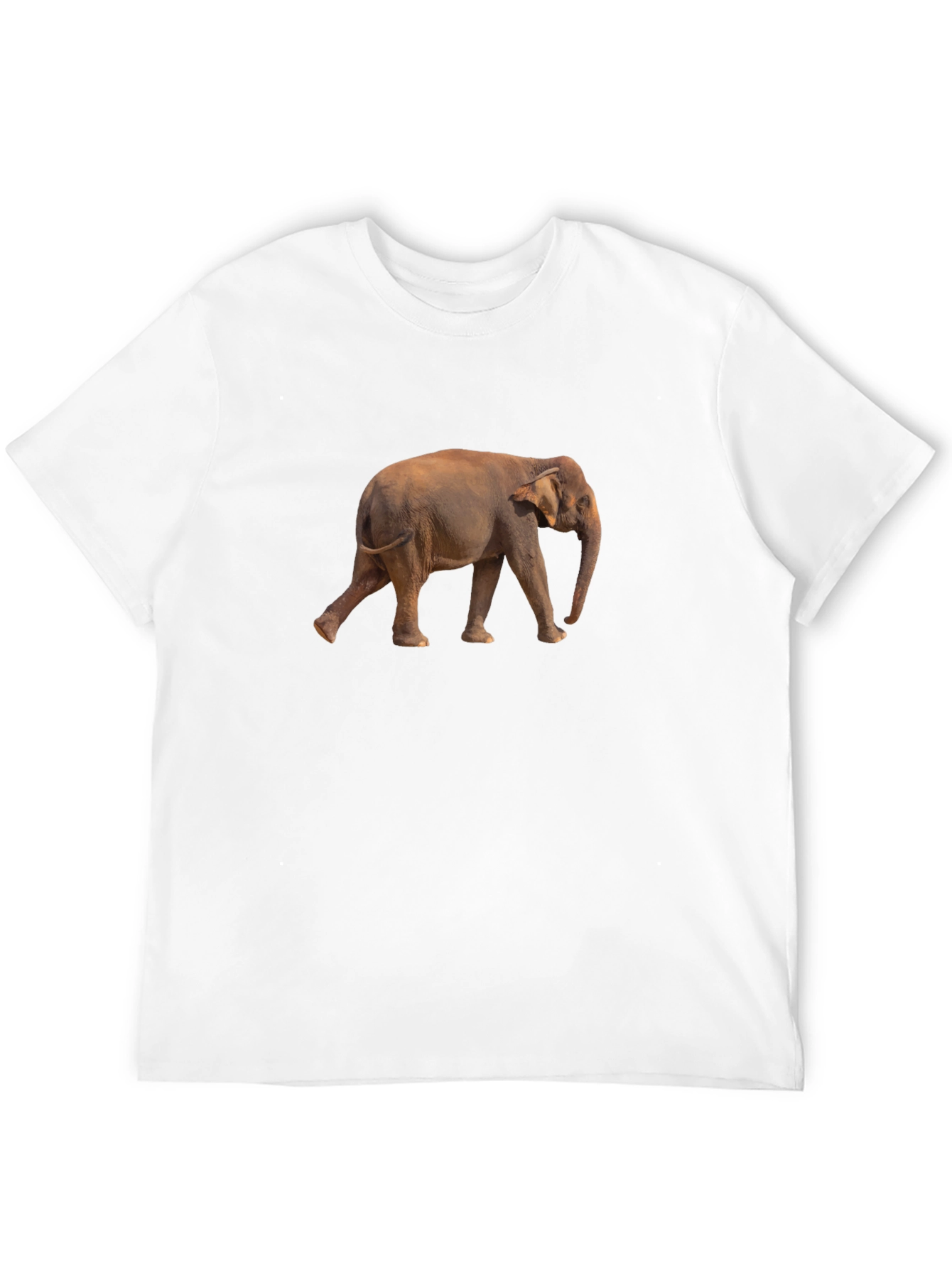 Mens Black Elephant Graphic Tee