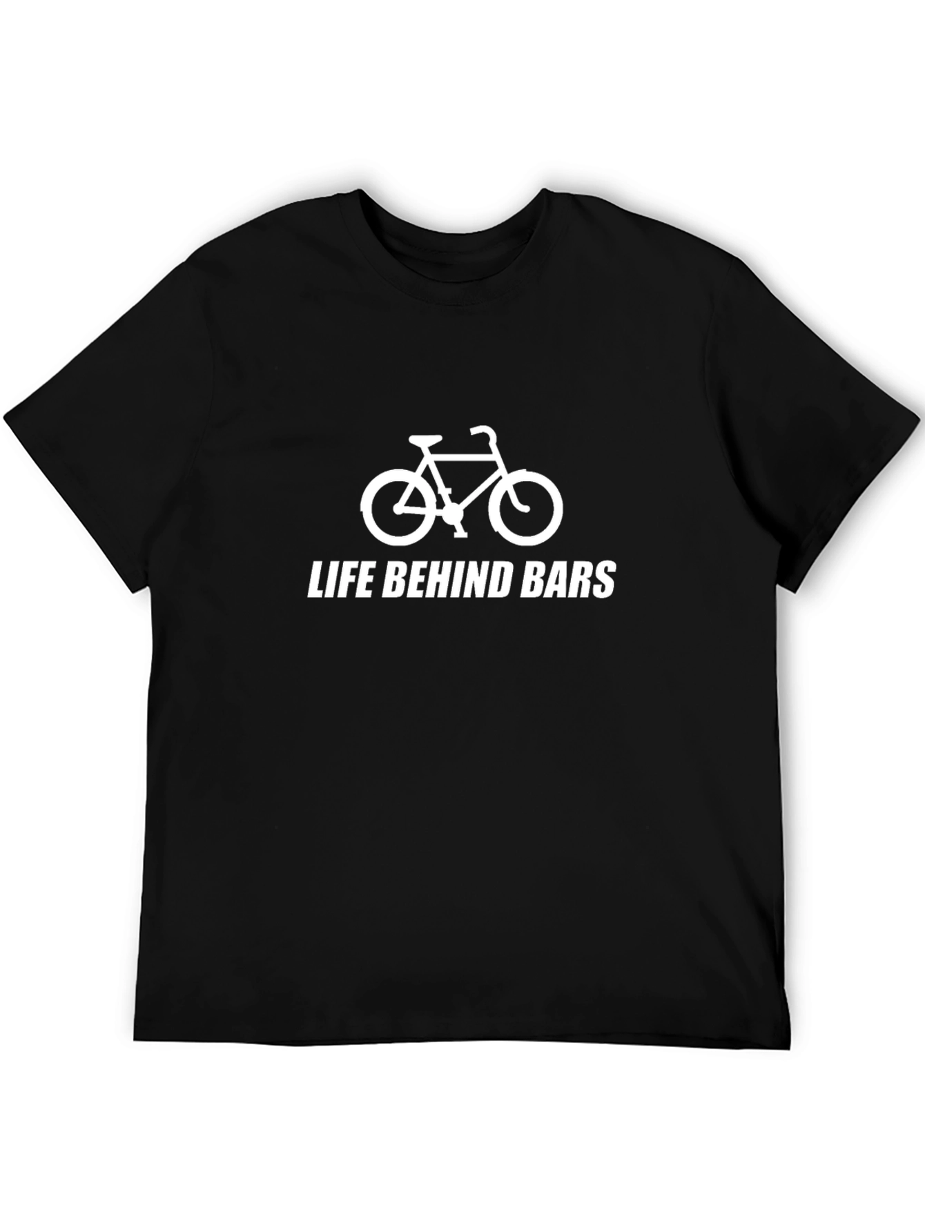 Life Behind Bars Bicycle Graphic Tee - Black