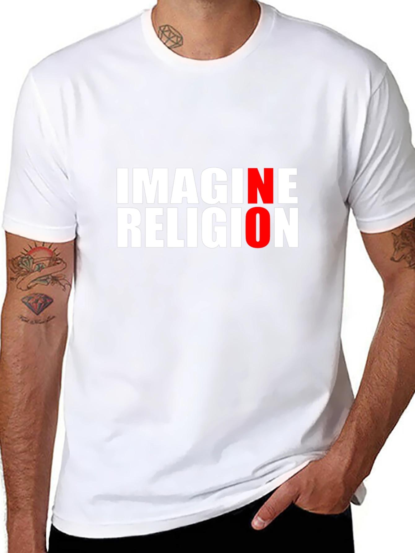 Imagine No Religion T-Shirt - Atheist Tee