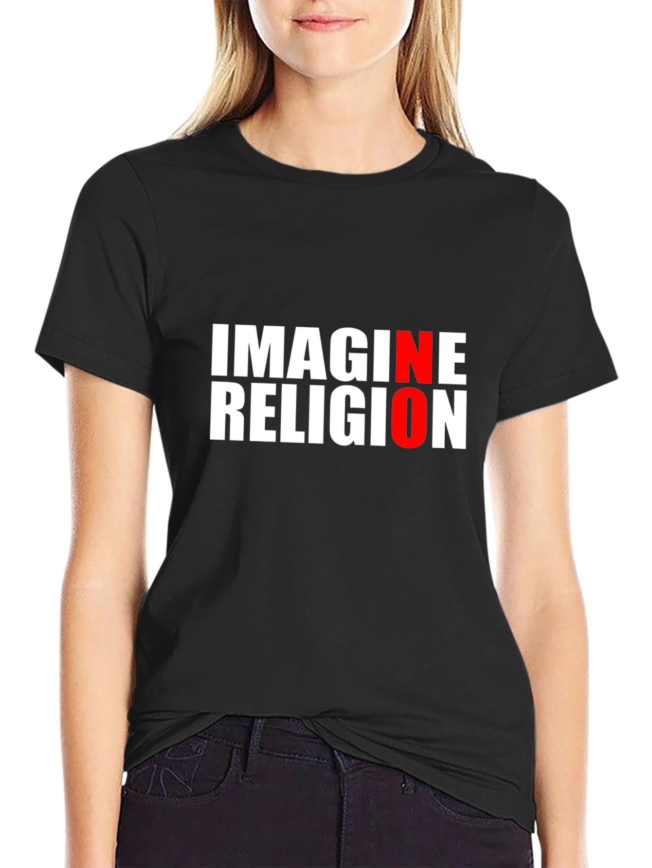 Imagine No Religion T-Shirt - Atheist Tee
