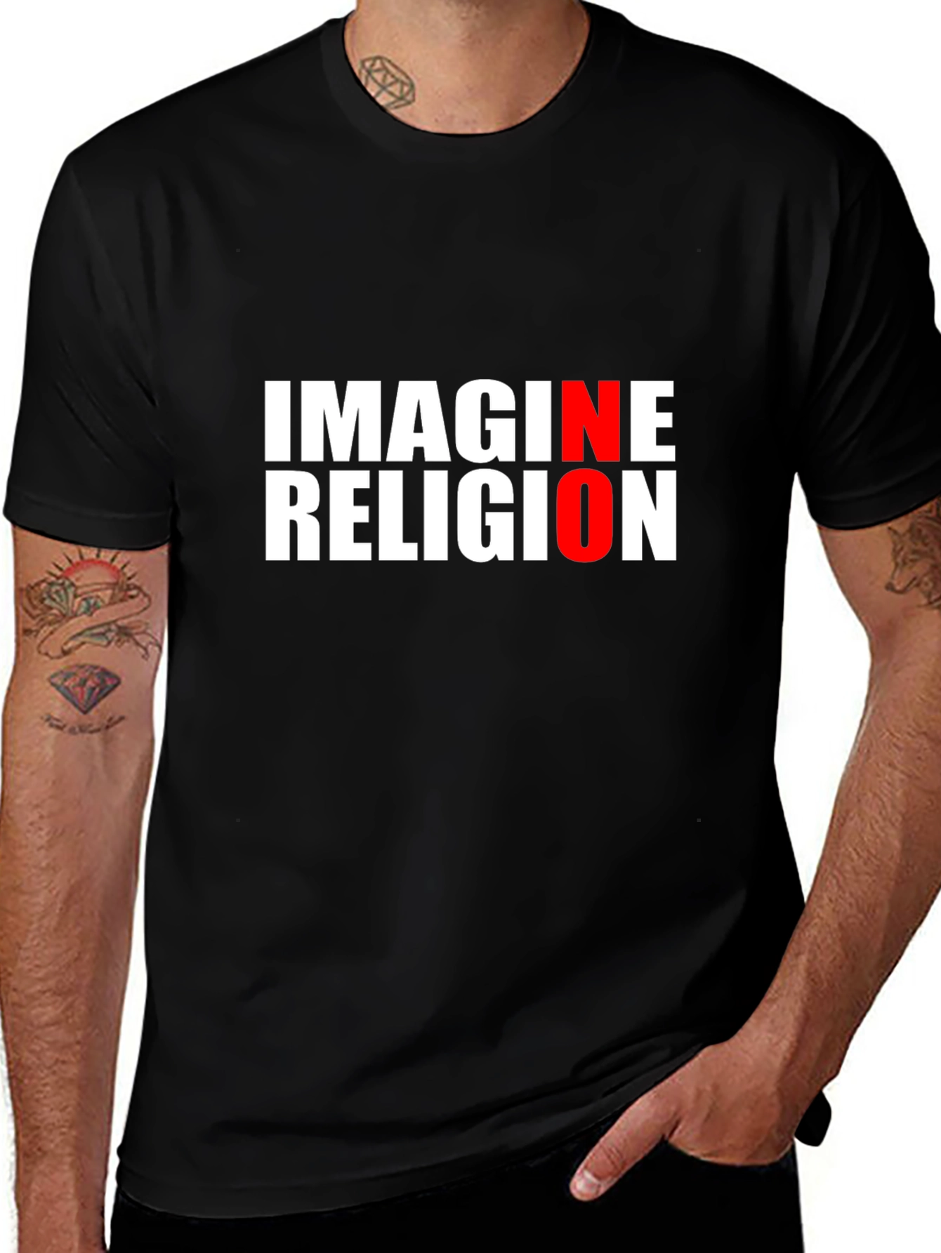Imagine No Religion T-Shirt - Atheist Tee