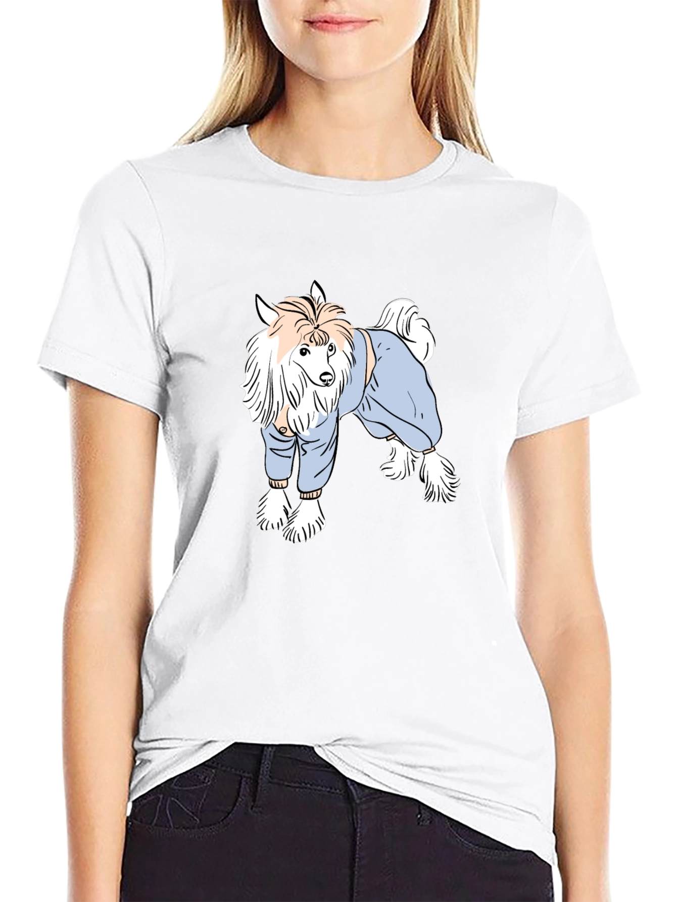 Dog in Sweater T-Shirt - Unique Graphic Tee