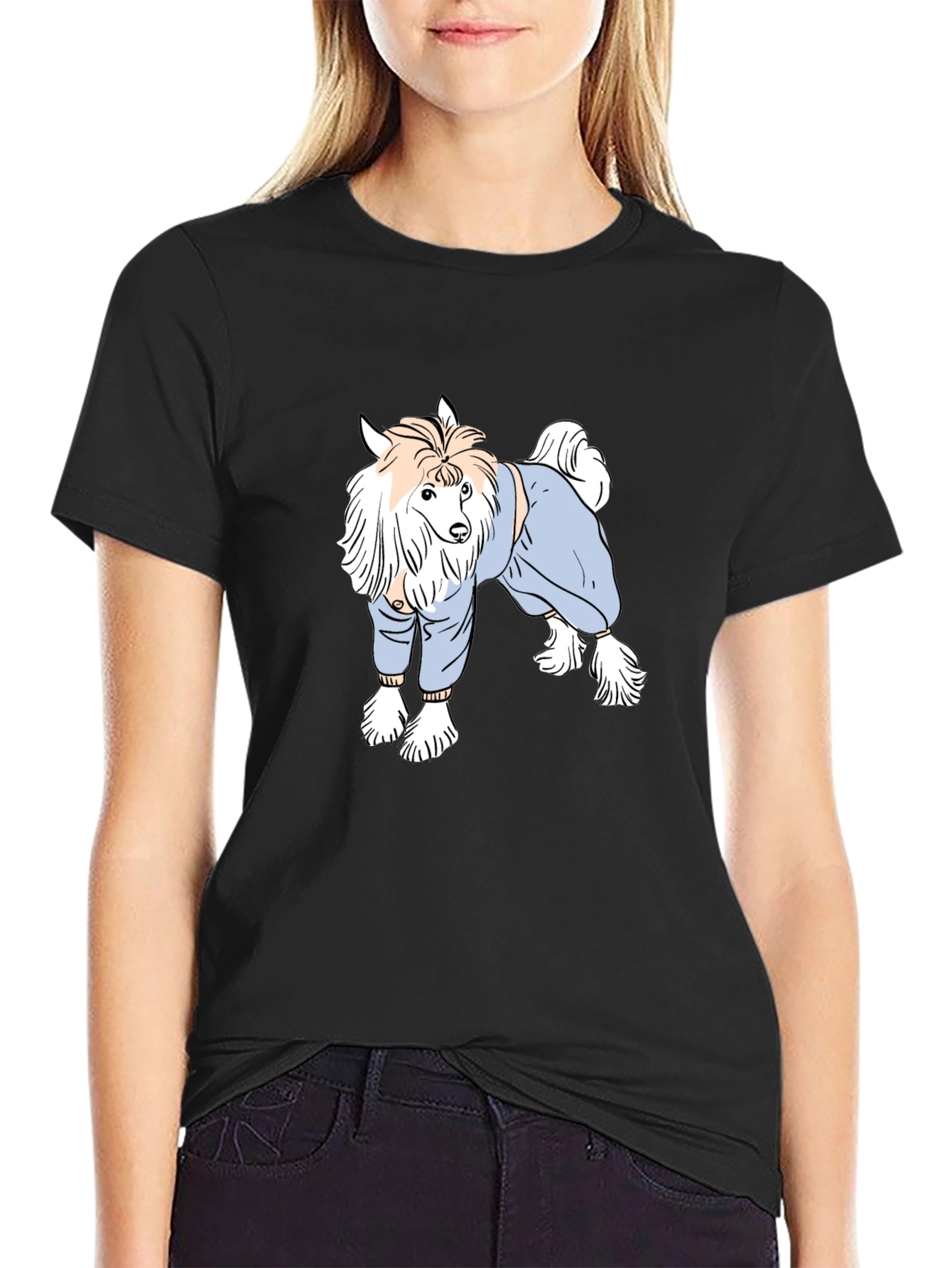 Dog in Sweater T-Shirt - Unique Graphic Tee