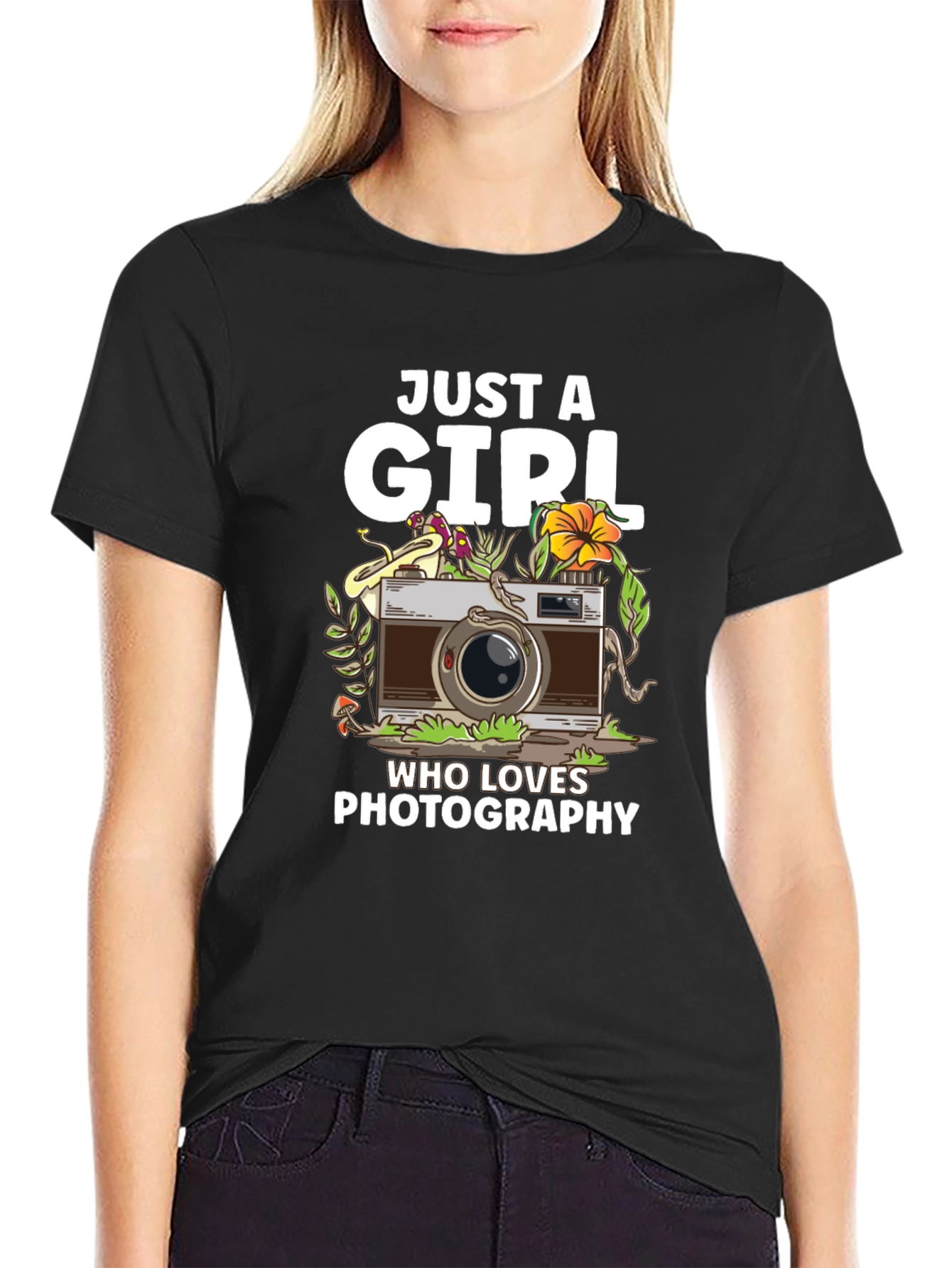 Just A Girl Who Loves Photography T-Shirt
