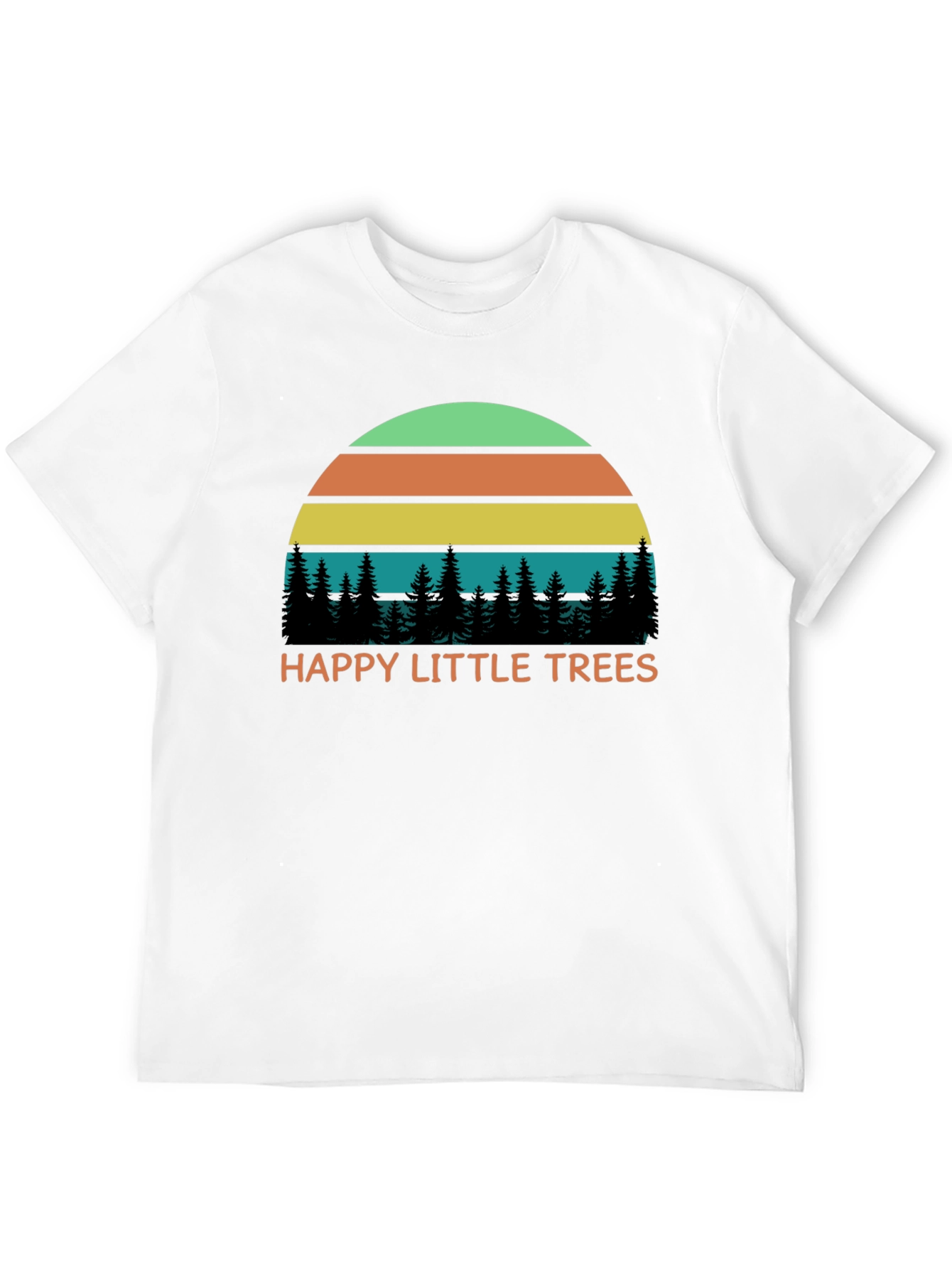 Happy Little Trees Retro T-Shirt