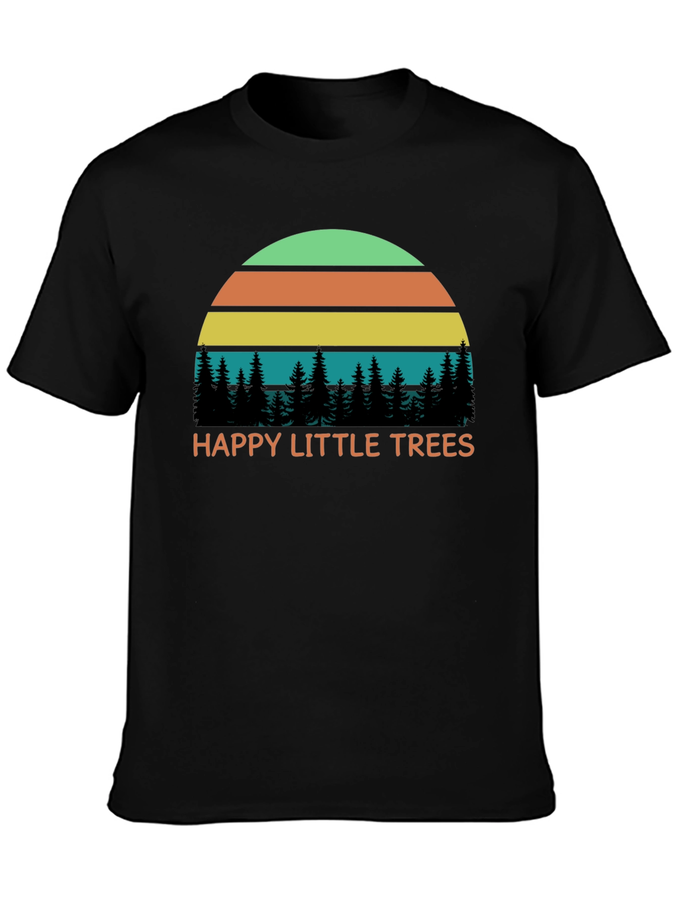 Happy Little Trees Retro T-Shirt