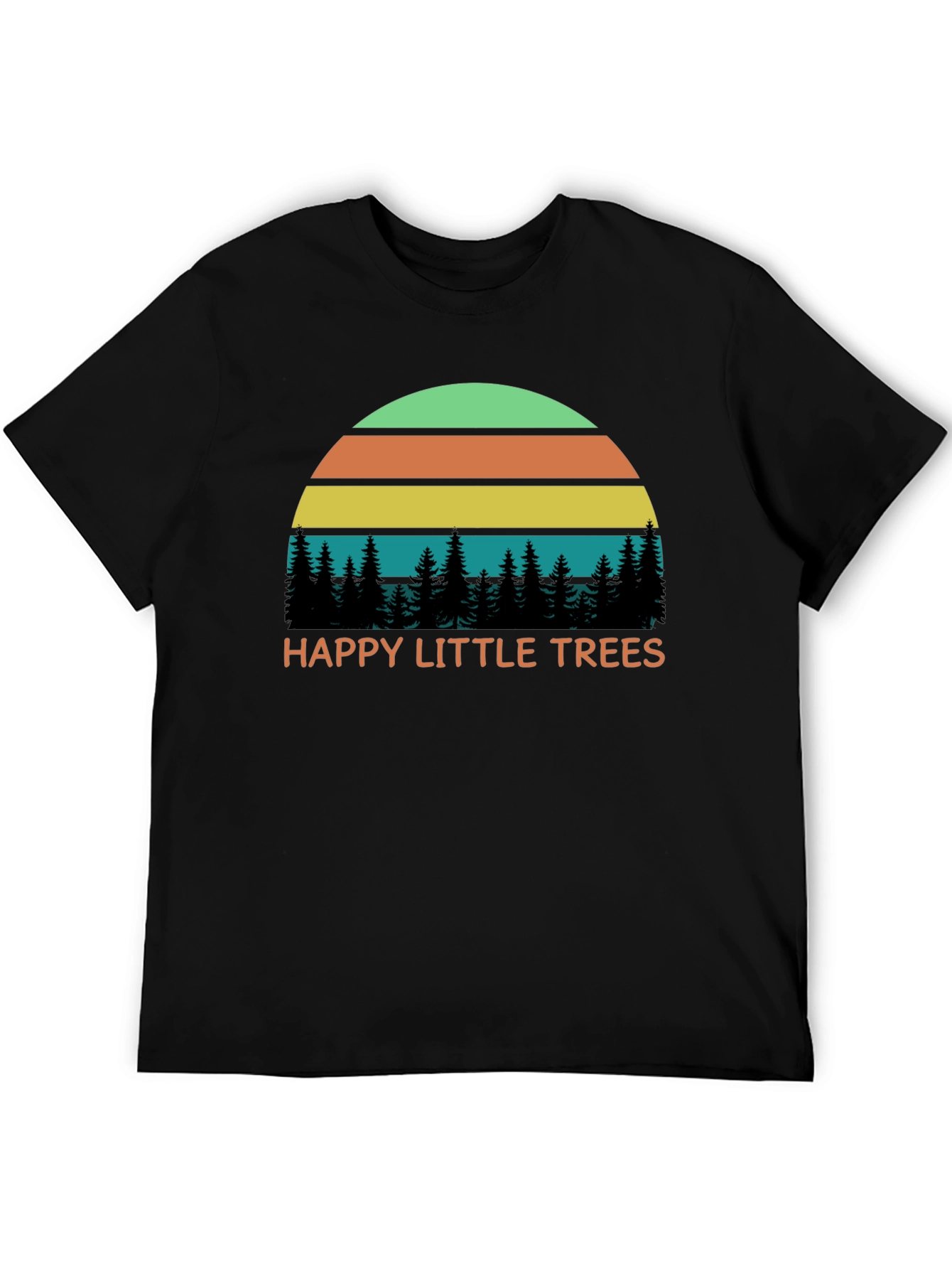 Happy Little Trees Retro T-Shirt