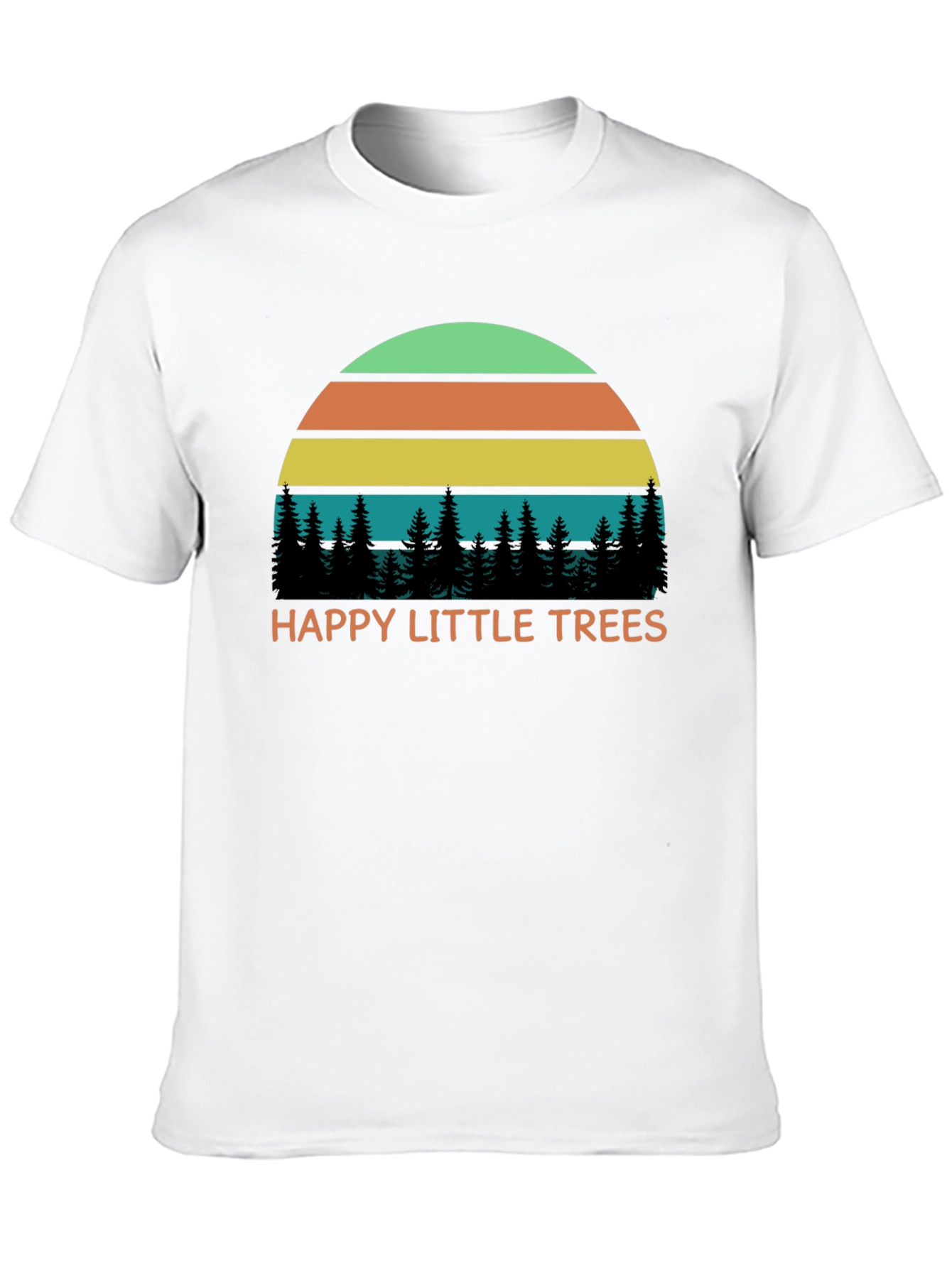 Happy Little Trees Retro T-Shirt