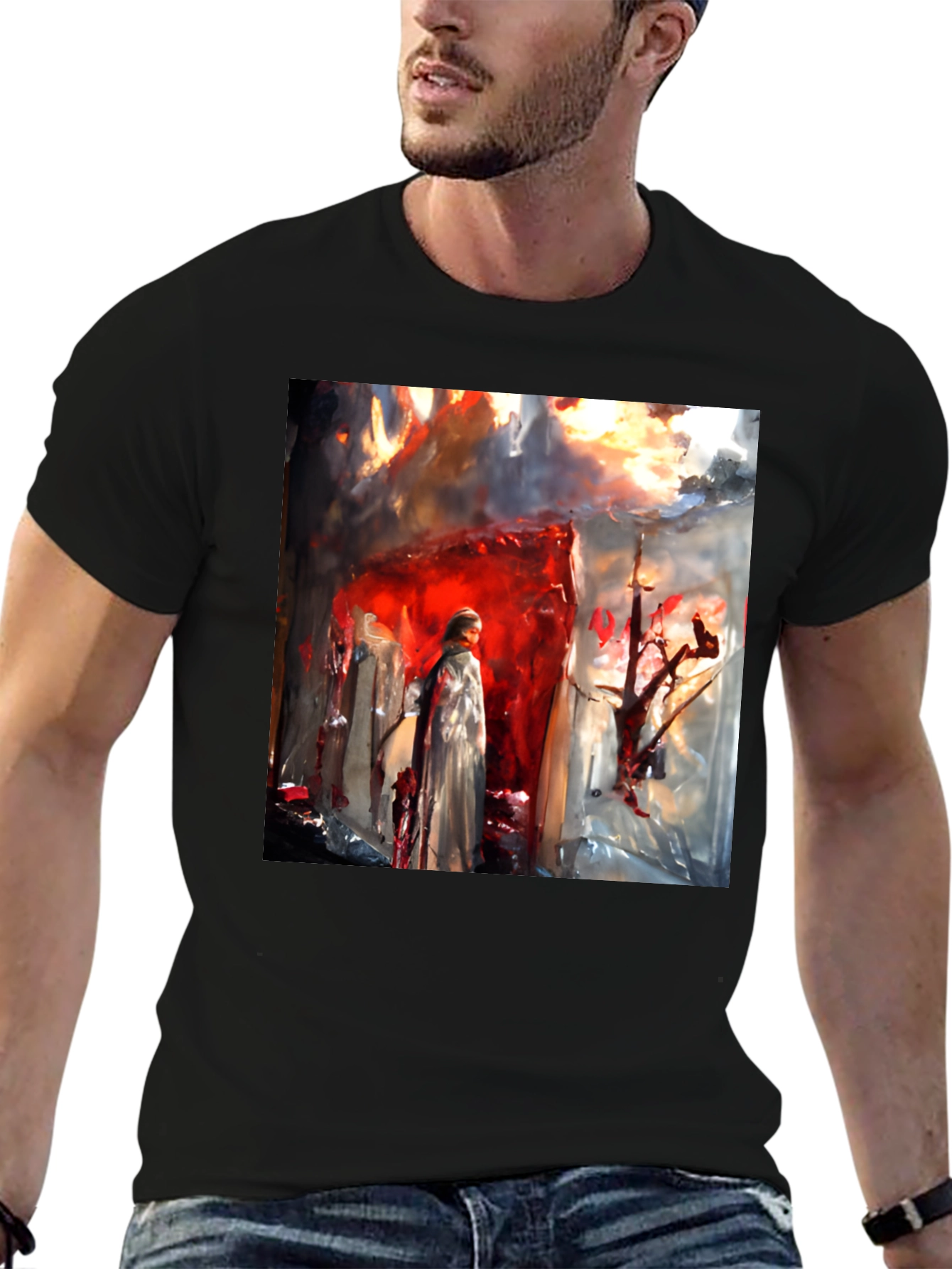 Abstract Art Graphic Tee - Unique Design