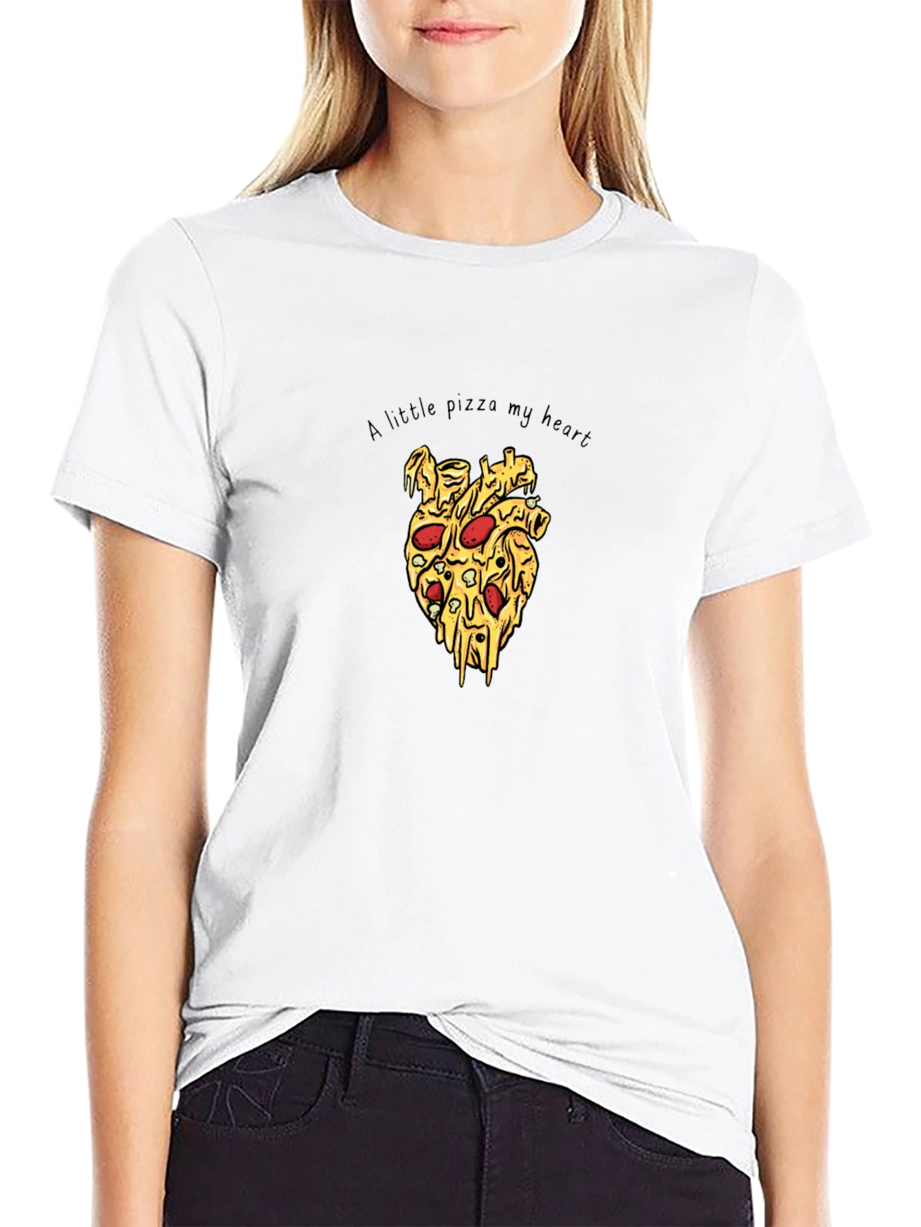 Pizza My Heart Tee - Fun Graphic Print T-Shirt