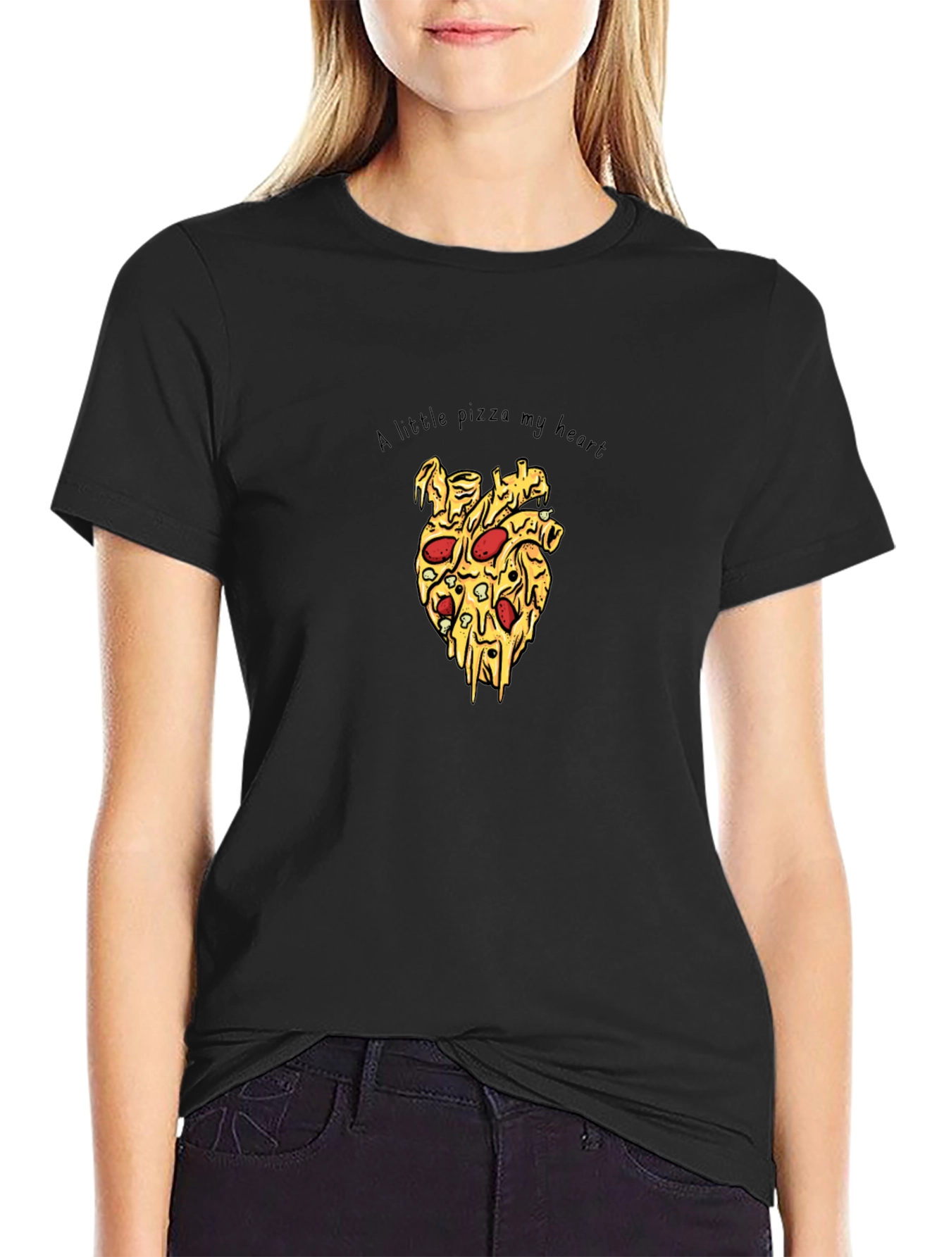 Pizza My Heart Tee - Fun Graphic Print T-Shirt