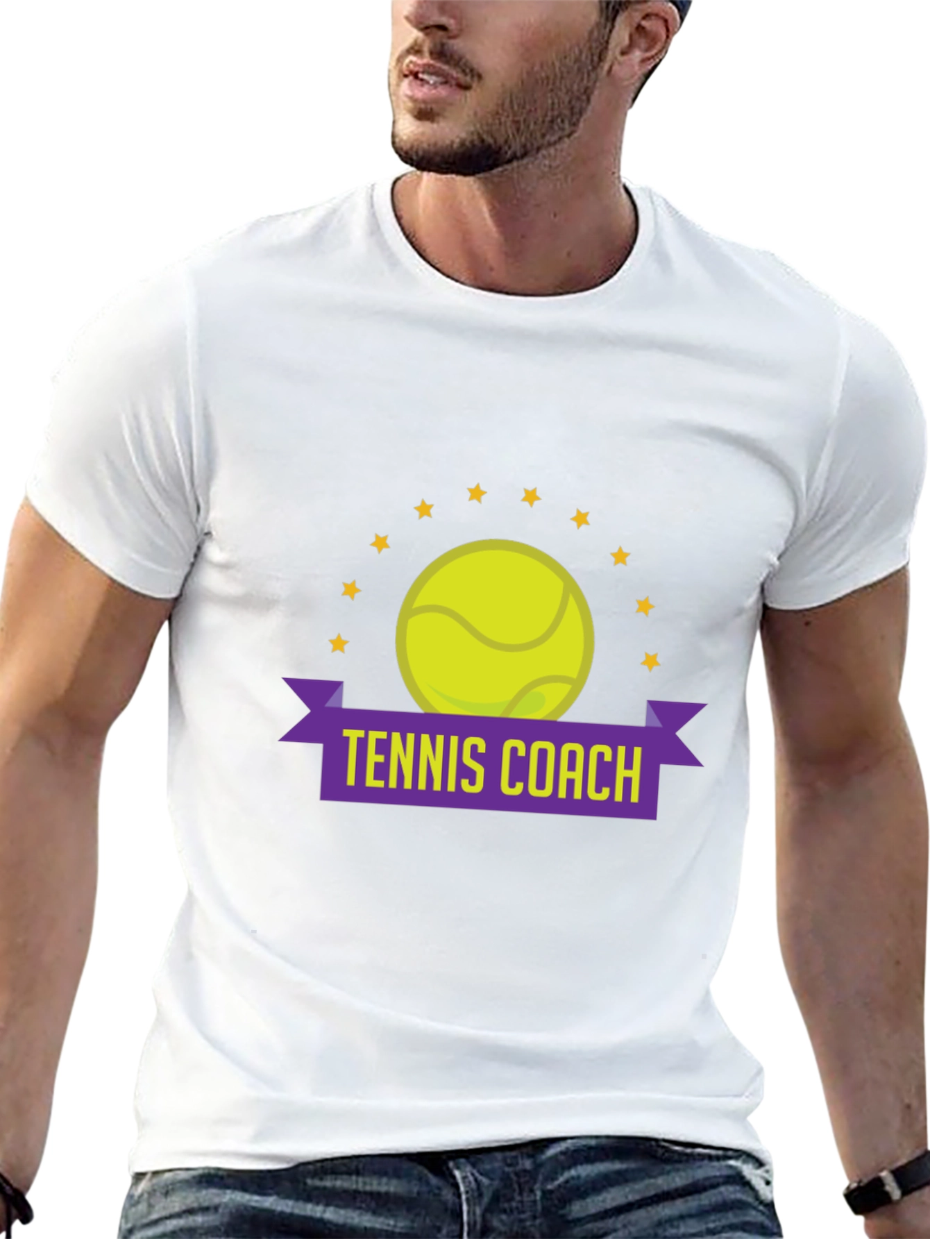 Tennis Coach Graphic T-Shirt
