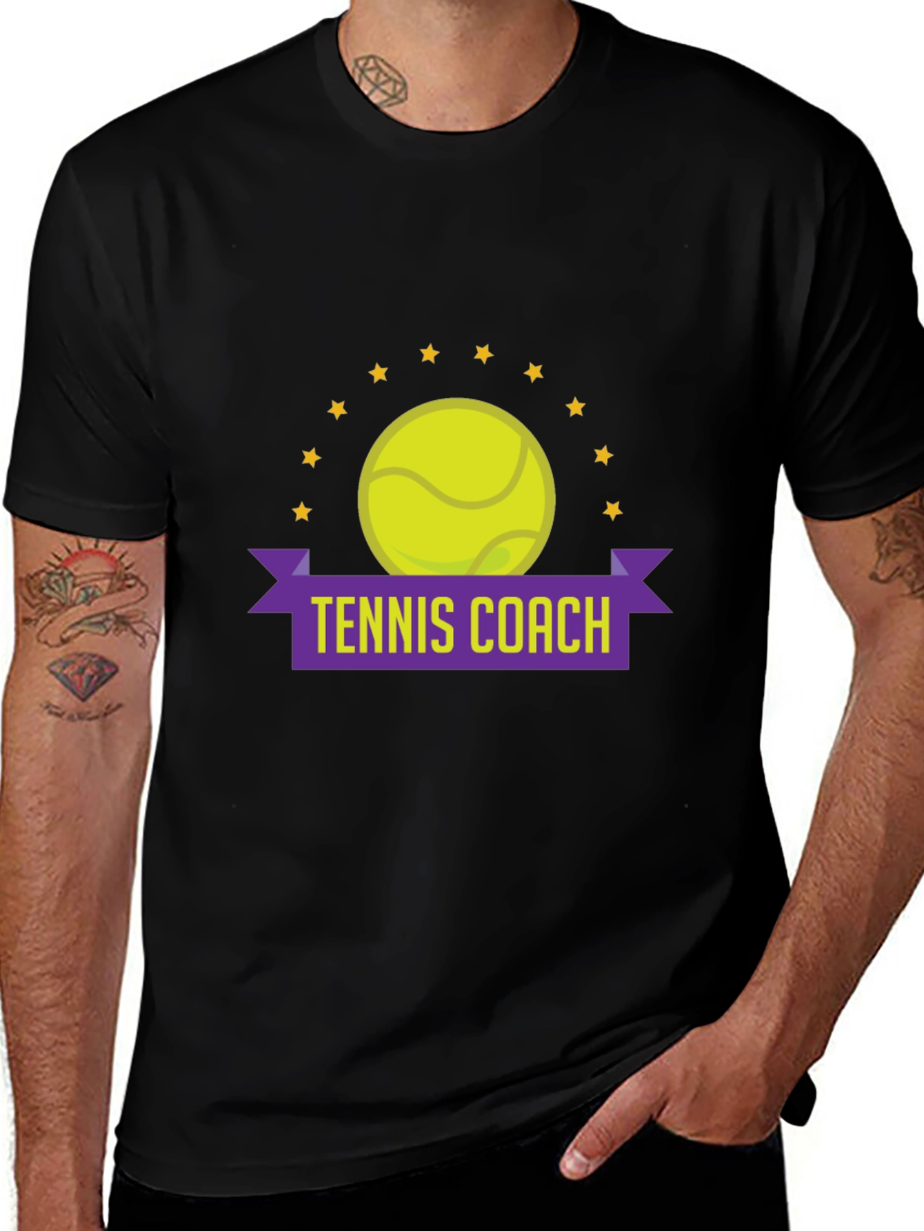 Tennis Coach Graphic T-Shirt
