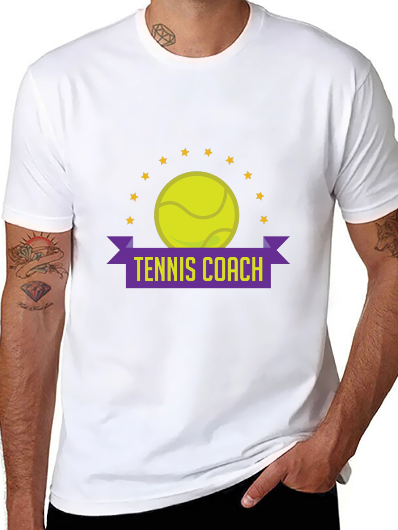 Tennis Coach Graphic T-Shirt