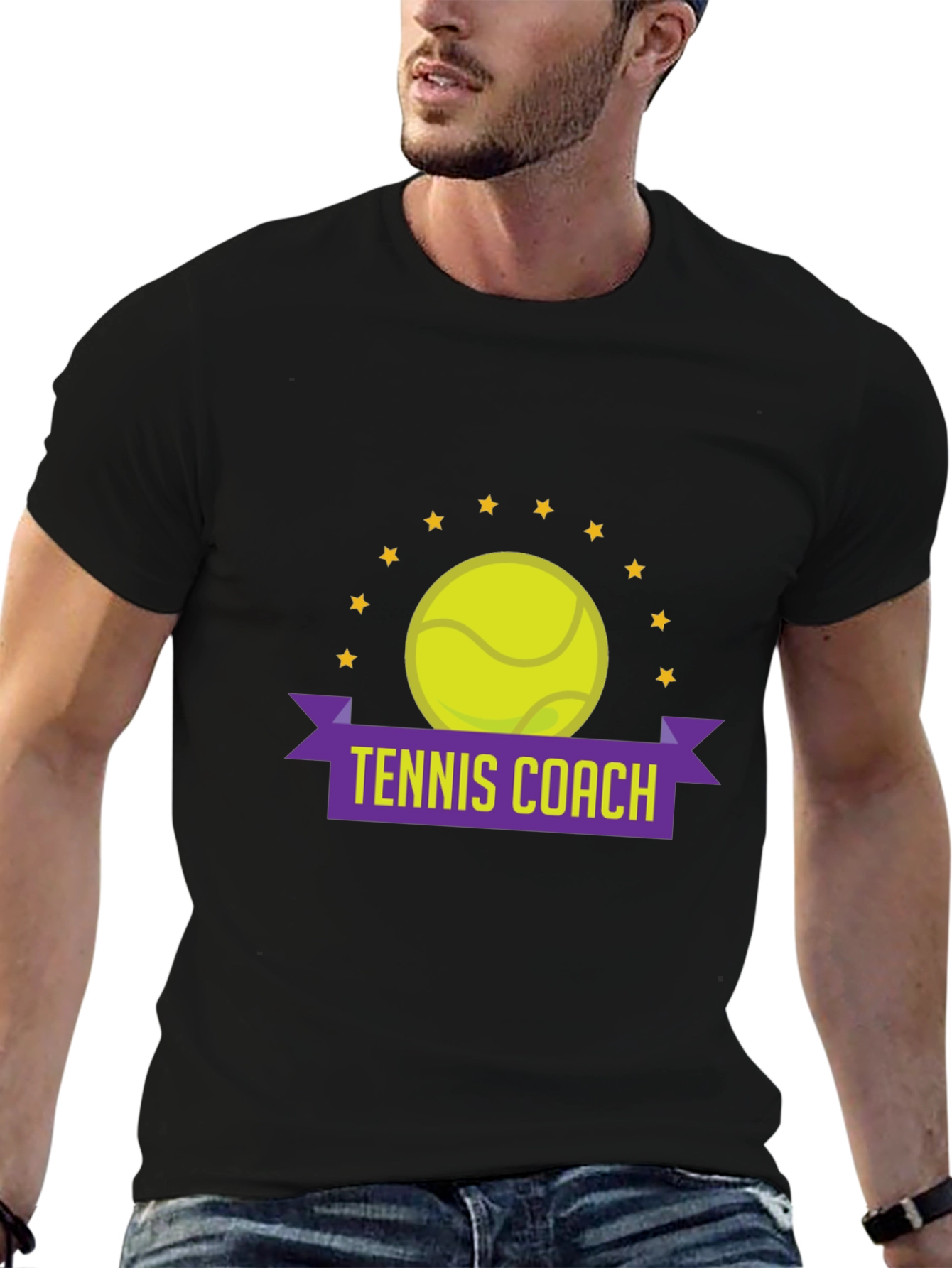 Tennis Coach Graphic T-Shirt