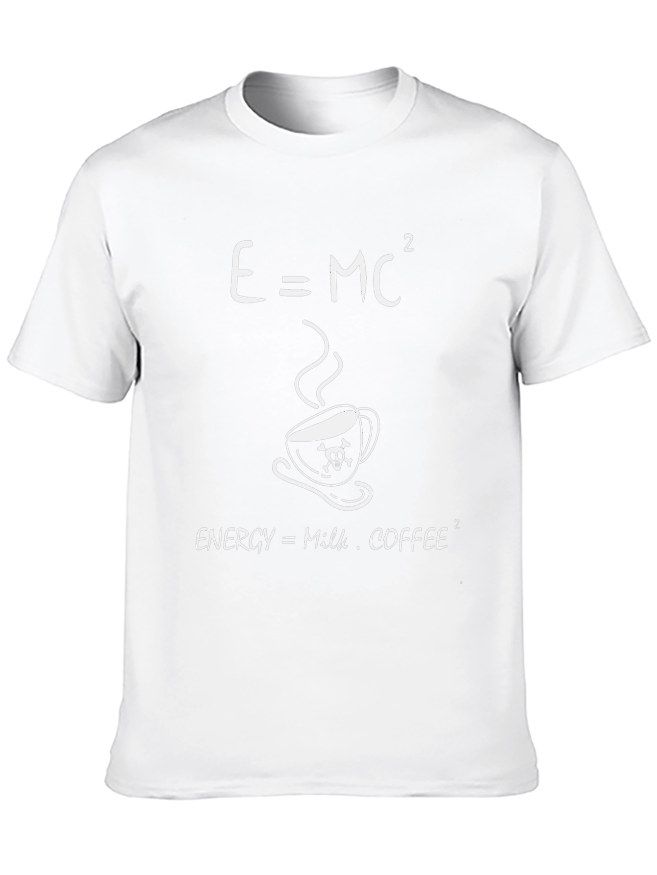 E=MC² Coffee T-Shirt - Funny Science Geek Tee