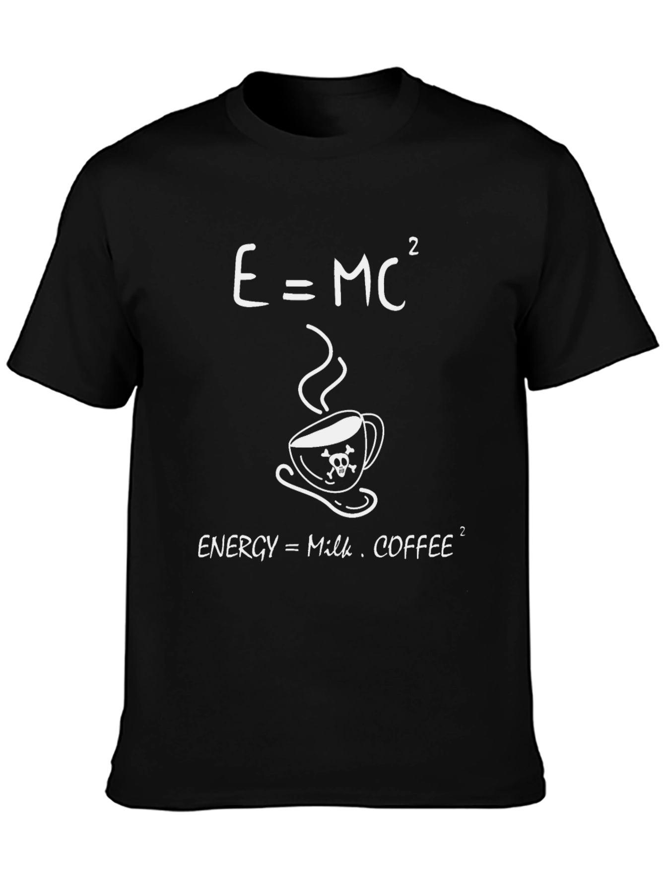 E=MC² Coffee T-Shirt - Funny Science Geek Tee