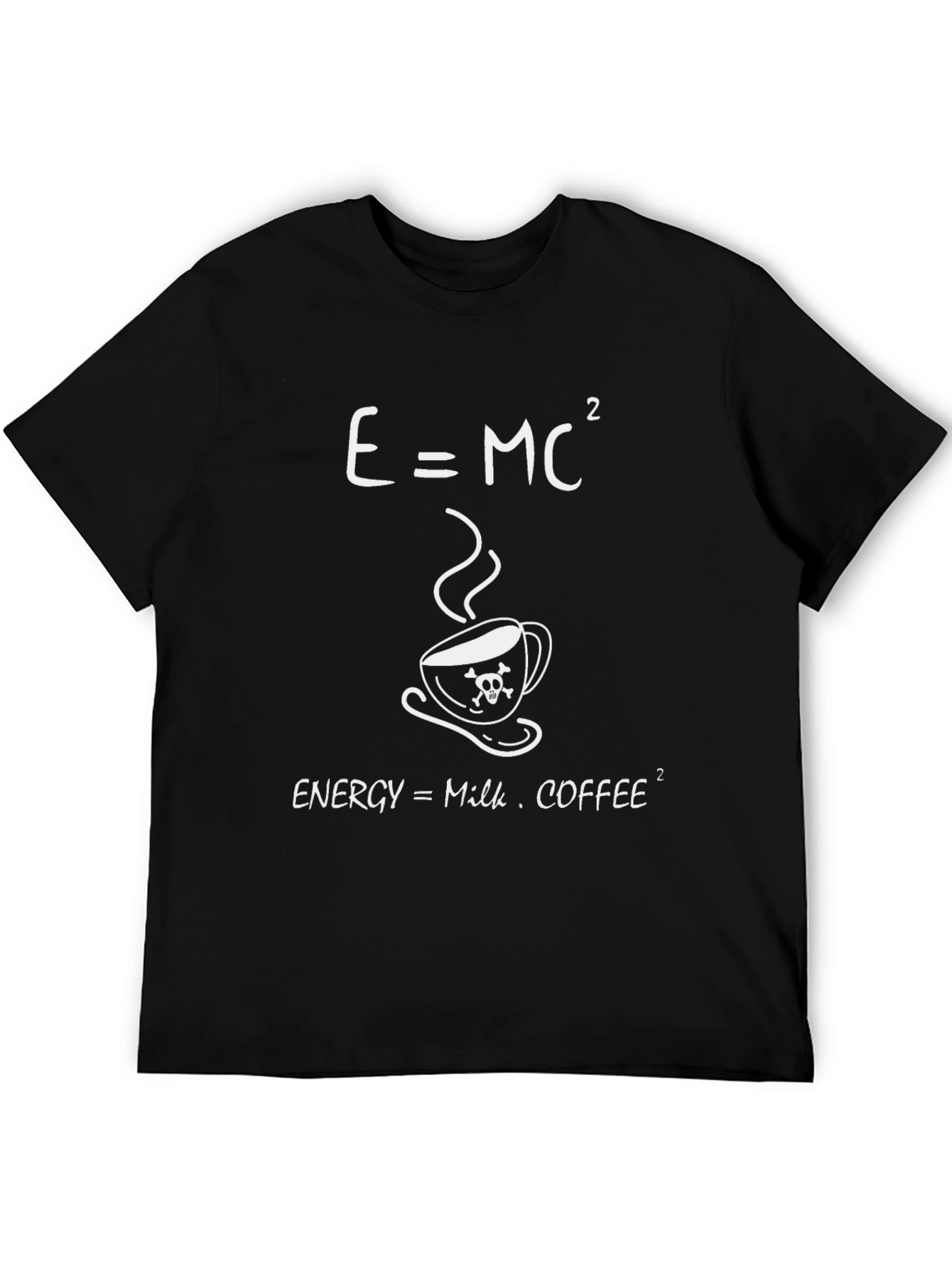 E=MC² Coffee T-Shirt - Funny Science Geek Tee